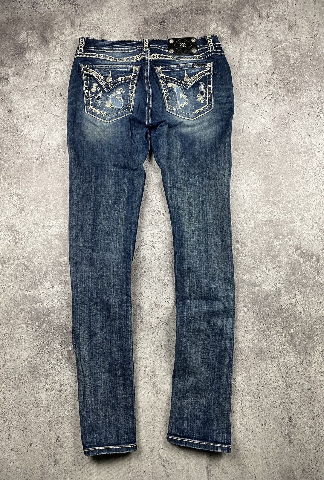 Affliction × Japanese Brand × Miss Me crazy vintage y2k affliction style miss me jeans Japan denim Size 30" / US 8 / IT 44 - 5 Thumbnail