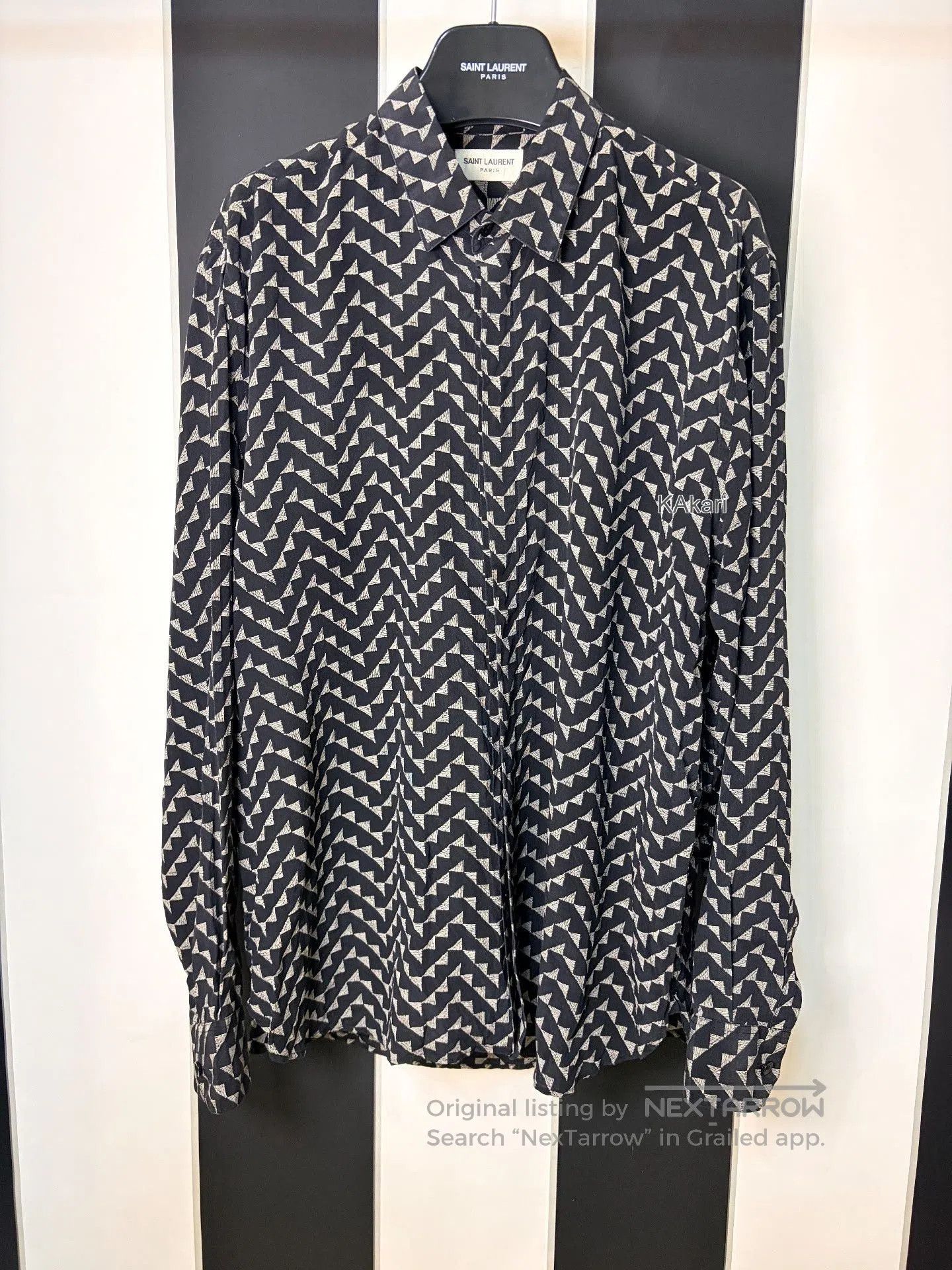 Saint Laurent Paris Saint Laurent 2019 FW Silk Shirt. Size US XS / EU 42 / 0 - 4 Thumbnail