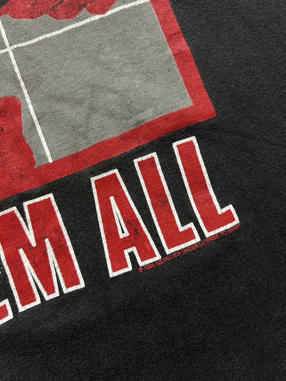 Band Tees × Vintage Vintage 1994 Metallica Kill ‘Em All Rock 90’s T-Shirt Size US XL / EU 56 / 4 - 6 Thumbnail