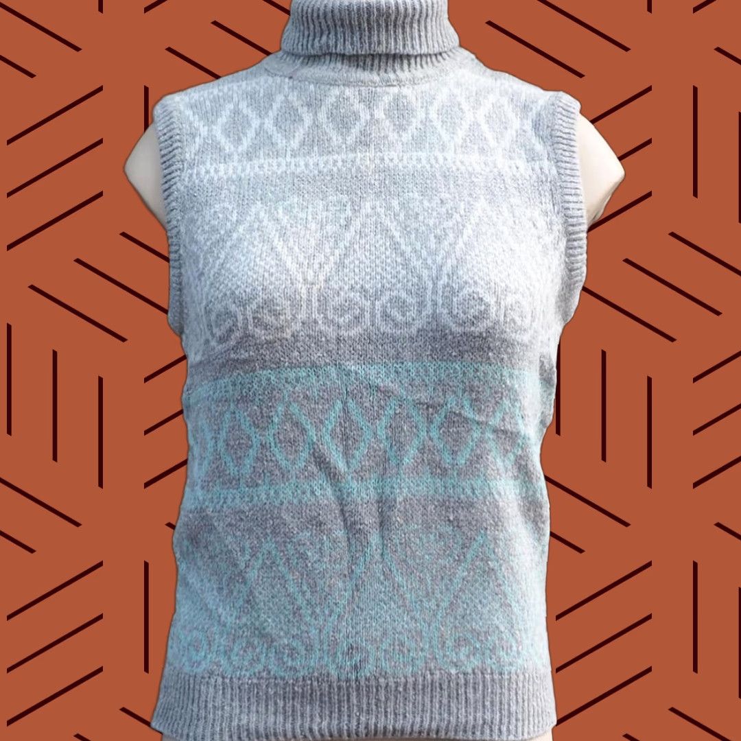 Vintage Womens RBK Sweater Vest Shirt 1980s 1990s Size Medium Size L / US 10 / IT 46 - 1 Thumbnail