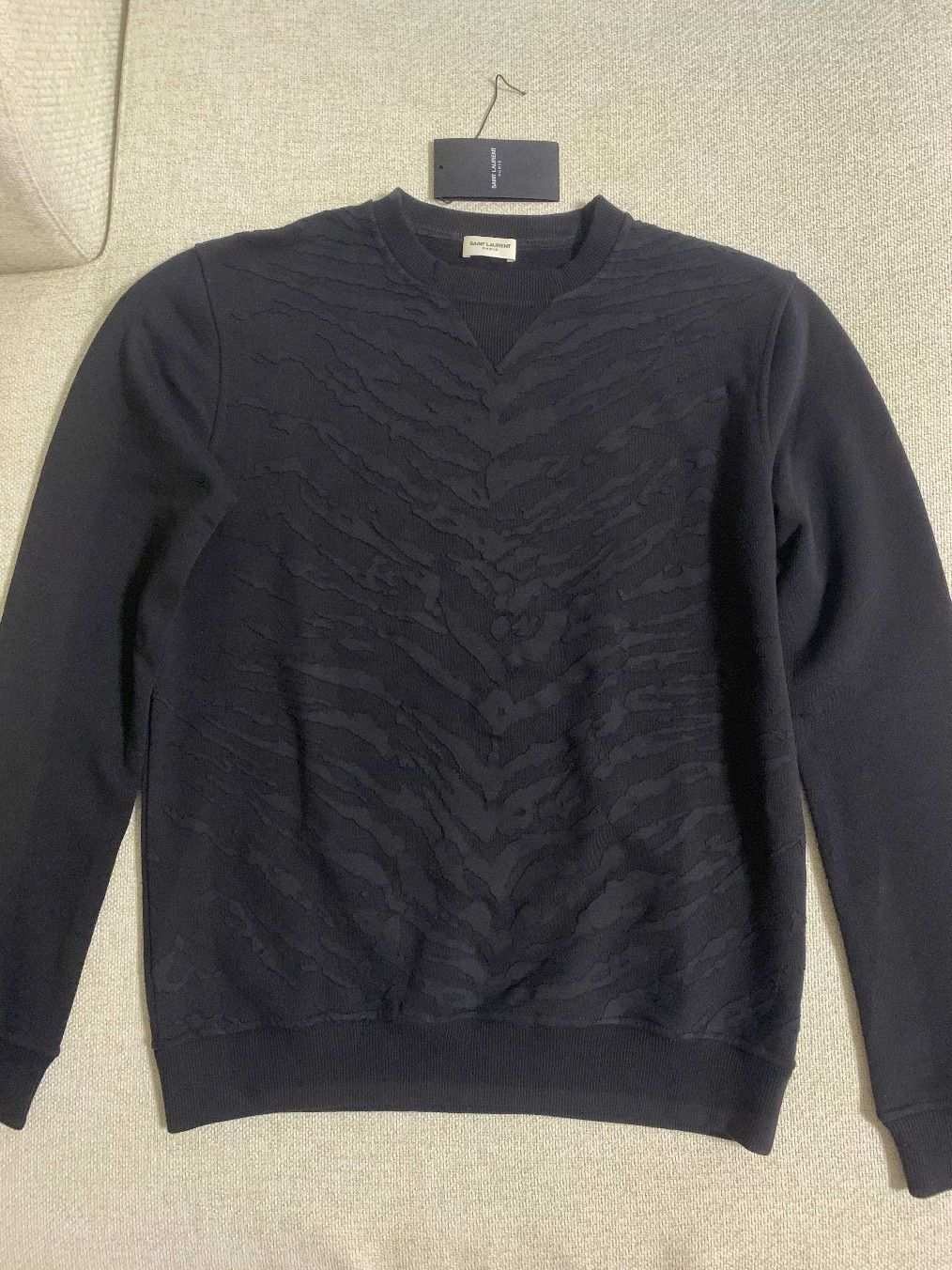 Saint Laurent Paris Saint Laurent Tiger Pattern Sweatshirt Size M Size US M / EU 48-50 / 2 - 1 Thumbnail