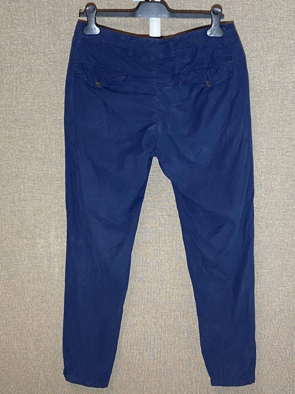 AMI AMI SS16 Lightweight Pleated Trousers In Navy Size US 32 / EU 48 - 3 Thumbnail