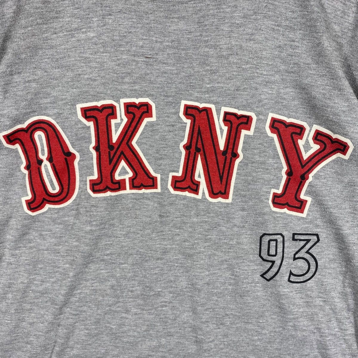 DKNY × Donna Karan × Vintage Vintage 90's DKNY NEW YORK '93 Big Logo Tee Shirt Large Size Size US L / EU 52-54 / 3 - 2 Thumbnail
