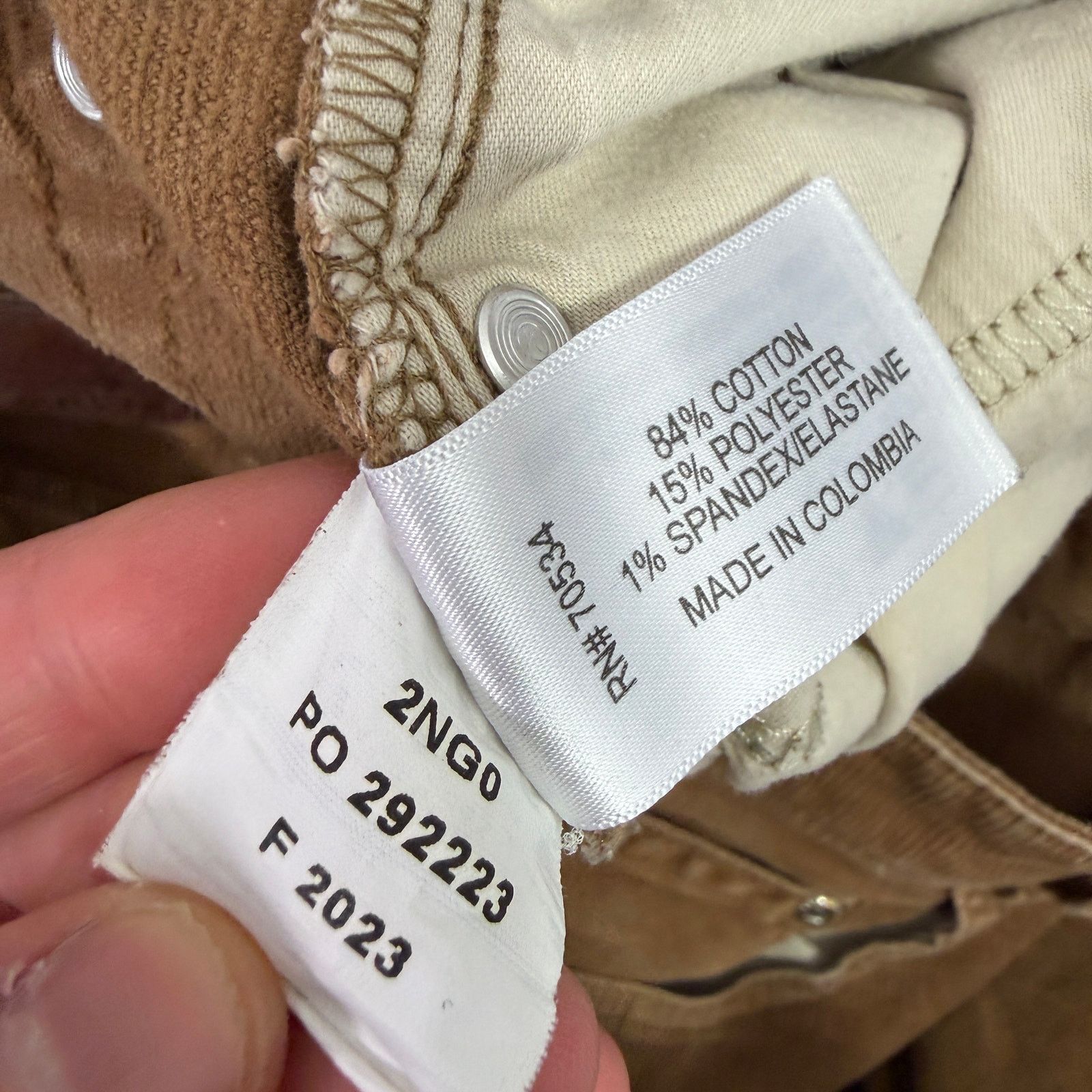 Orvis Orvis Five Pocket Corduroy Pants Men's 36x34 Tan Stretch Size US 36 / EU 52 - 5 Thumbnail