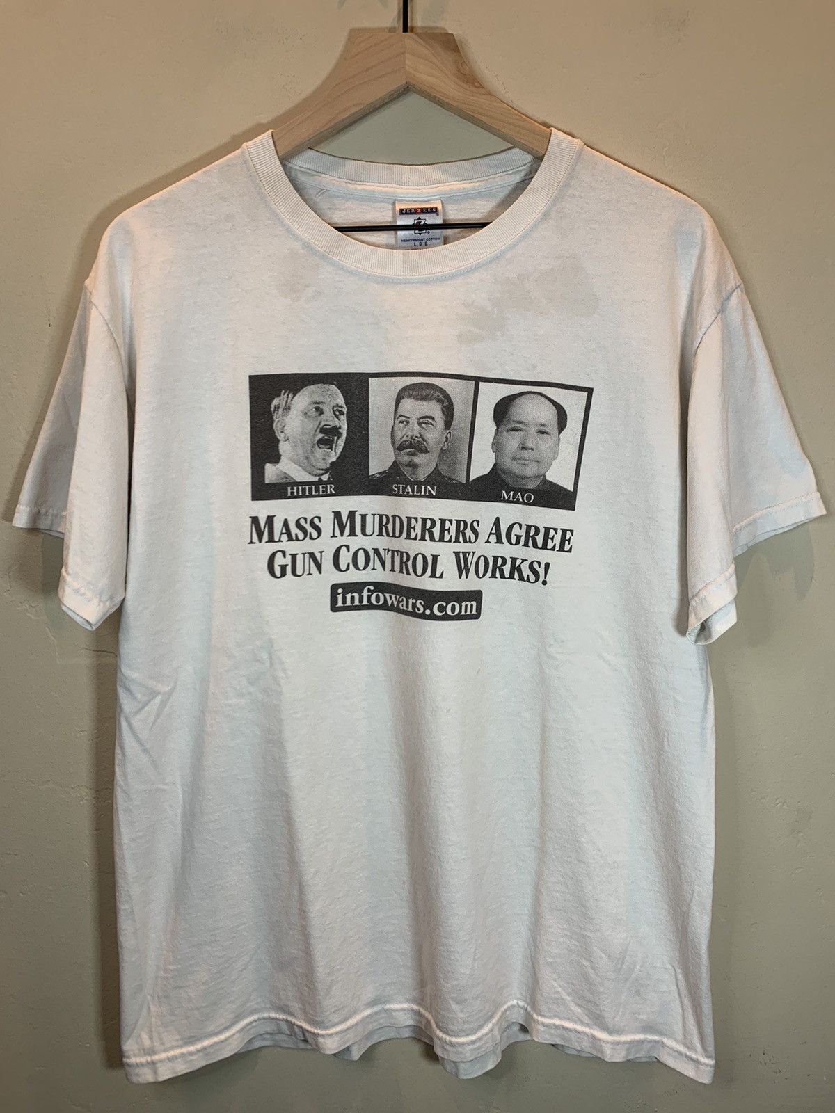 Vintage *RARE* Vintage Mass Murderers Agree Gun Control Works! Shirt Size US L / EU 52-54 / 3 - 1 Thumbnail