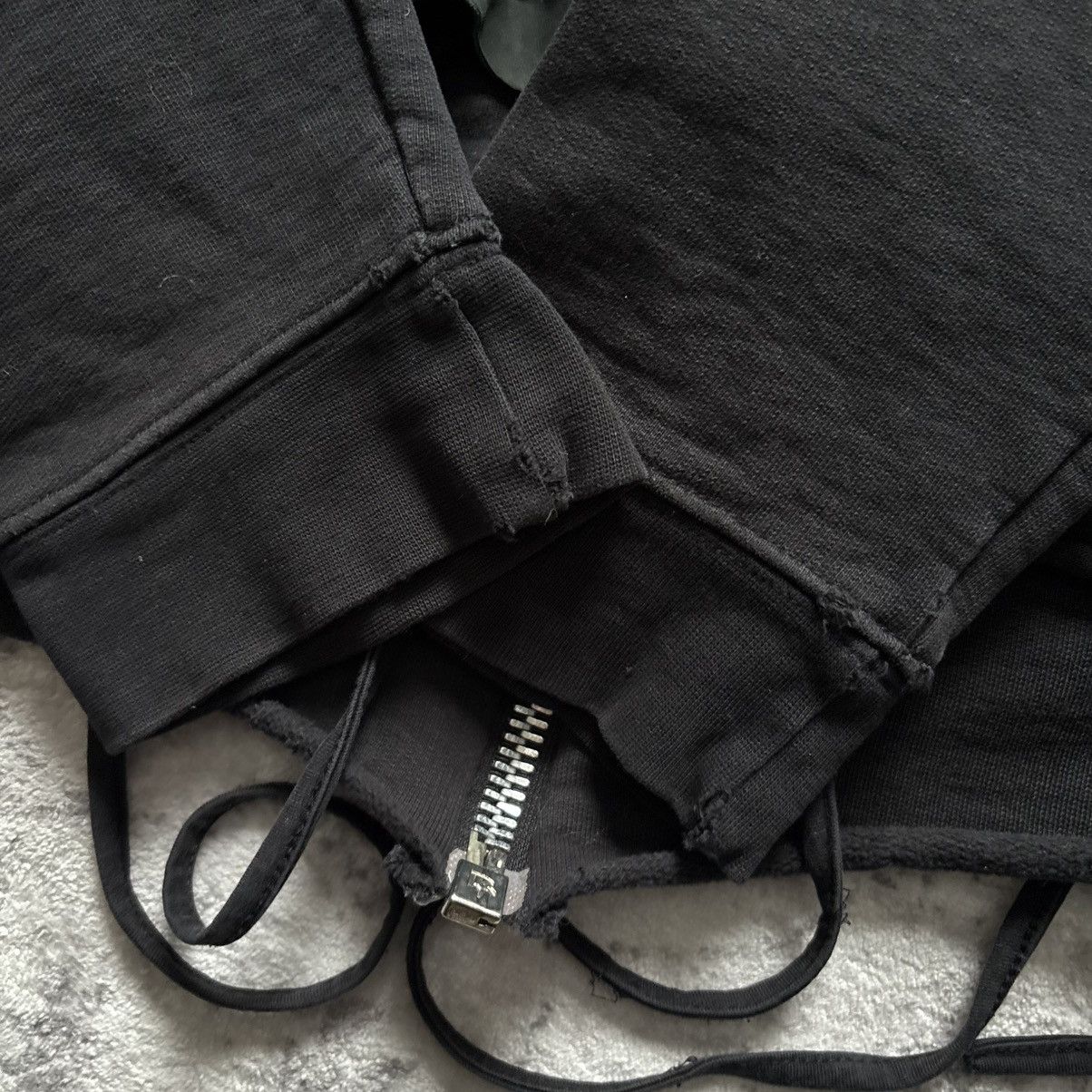 Rick Owens Drkshdw Rick Owens SLAB Layered Leather Hoodie | Size M Size US M / EU 48-50 / 2 - 8 Thumbnail