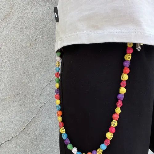 Jewelry 206ColorBeaded Wallet Chain, Belt Chain, Pants Chain Size ONE SIZE - 5 Thumbnail