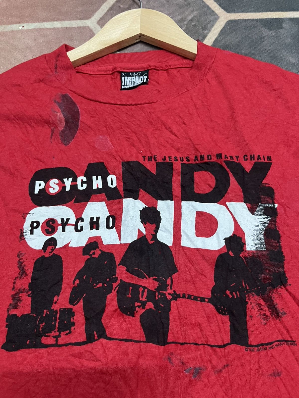 Band Tees 💥Vintage Y2K Shoegaze THE JESUS AND MARY CHAIN Psycho Candy Size US S / EU 44-46 / 1 - 15 Thumbnail