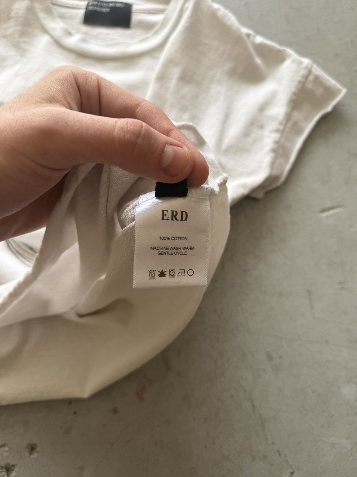 Enfants Riches Deprimes ERD Neoism Russian Shrunken White Baby Tee Size US M / EU 48-50 / 2 - 6 Thumbnail