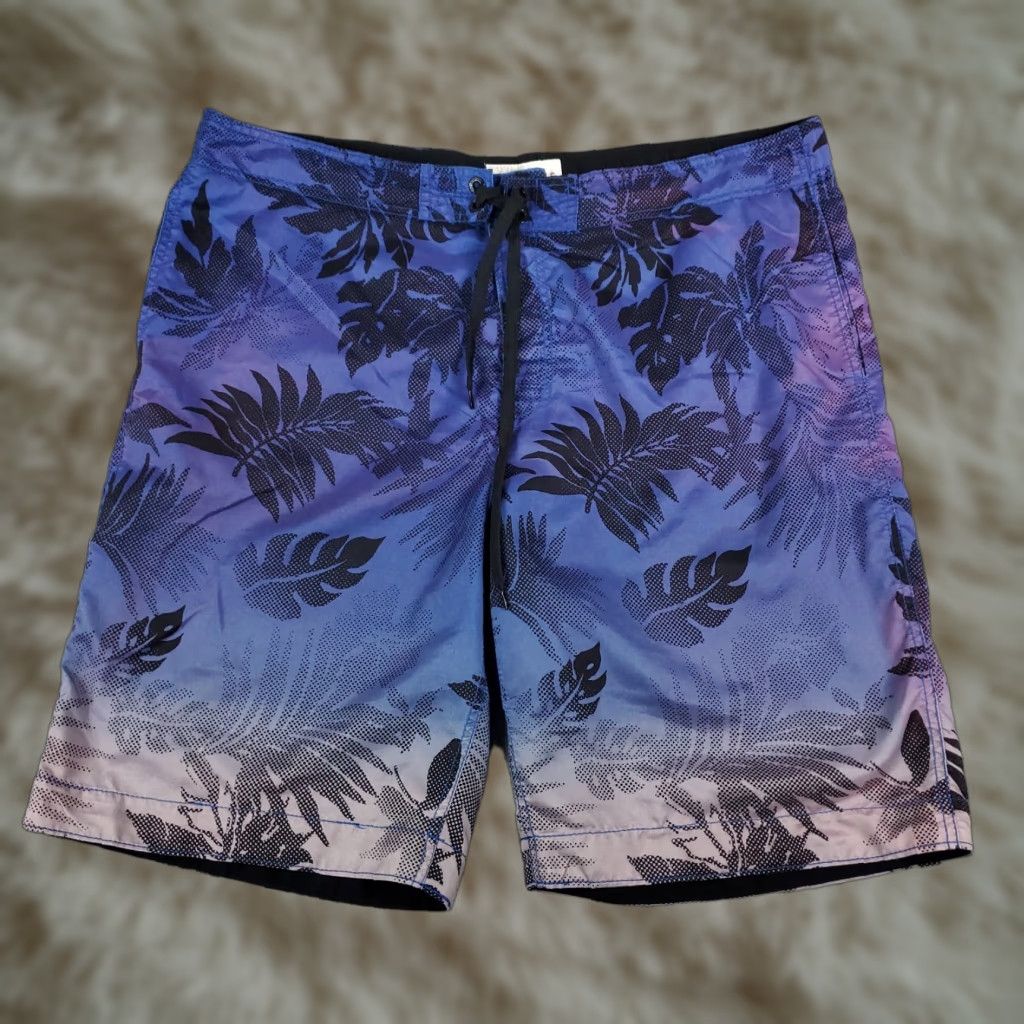 Vintage Aéropostale Swim Trunks Mens 2XL Blue Floral Beach Board Shorts Size US 39 - 1 Thumbnail