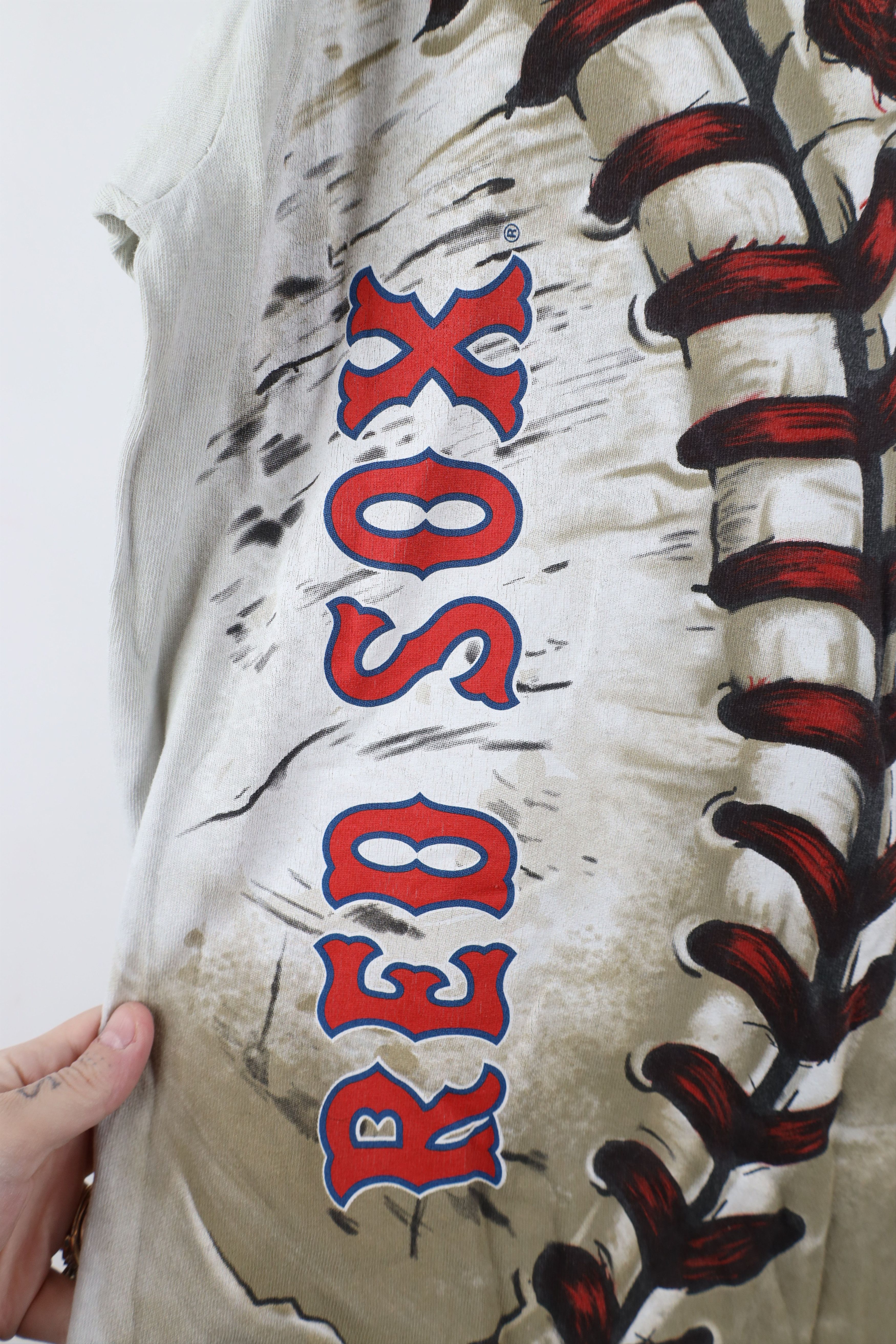 Liquid Blue × Vintage Vintage Y2K Liquid Blue Boston Red Sox Baseball T-Shirt Size US L / EU 52-54 / 3 - 5 Thumbnail