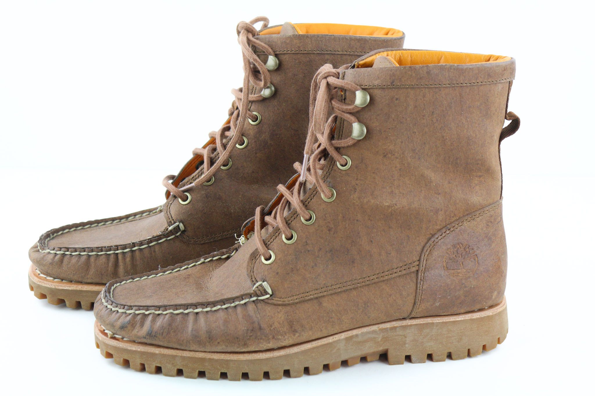 Timberland A2HB2 UK8 Brown Leather Almond ReBOTL 79837 Size US 8.5 / EU 41-42 - 2 Thumbnail