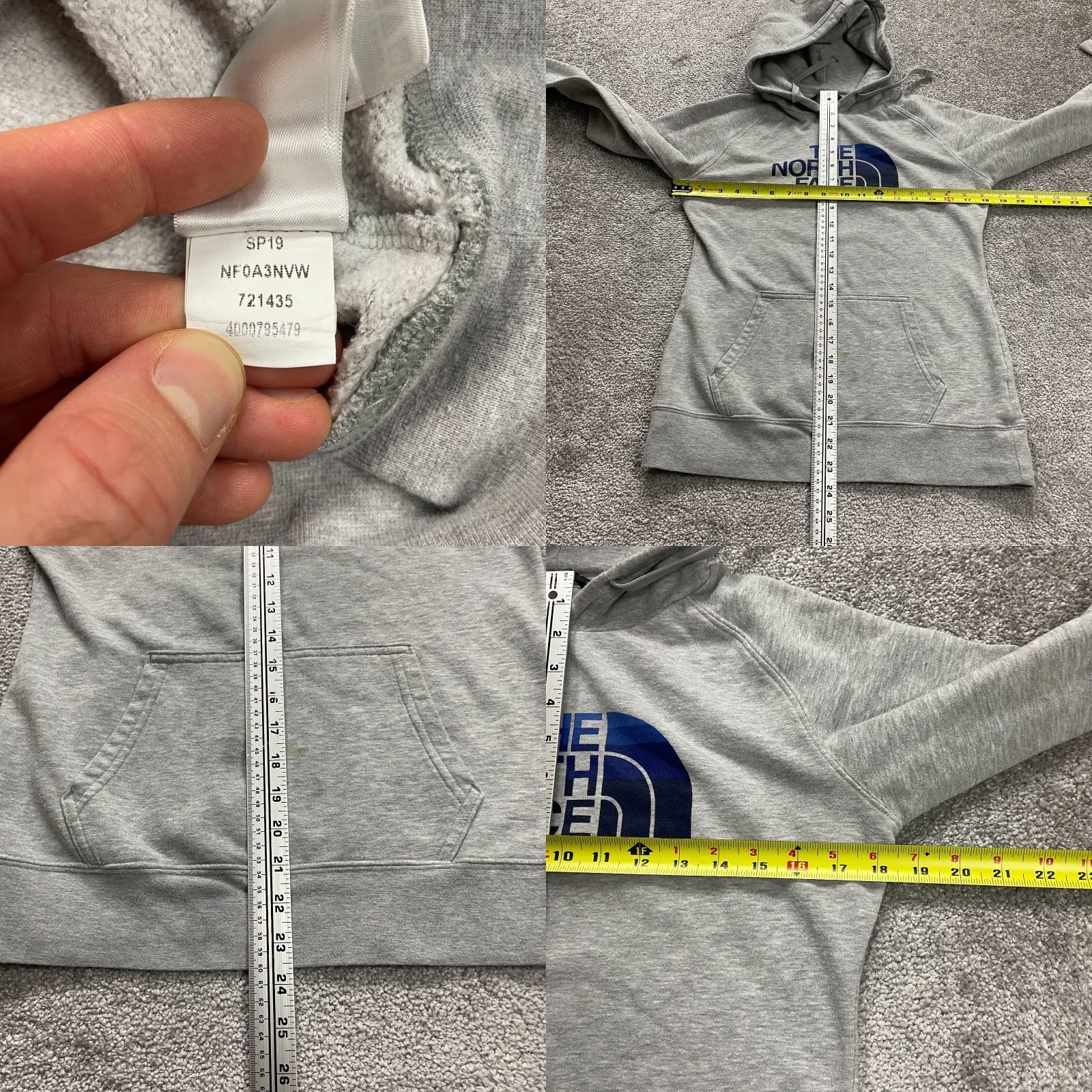 The North Face The North Face Hoodie Sweatshirt Women Small Gray Graphic Pocket Pullover Casual Size S / US 4 / IT 40 - 8 Thumbnail