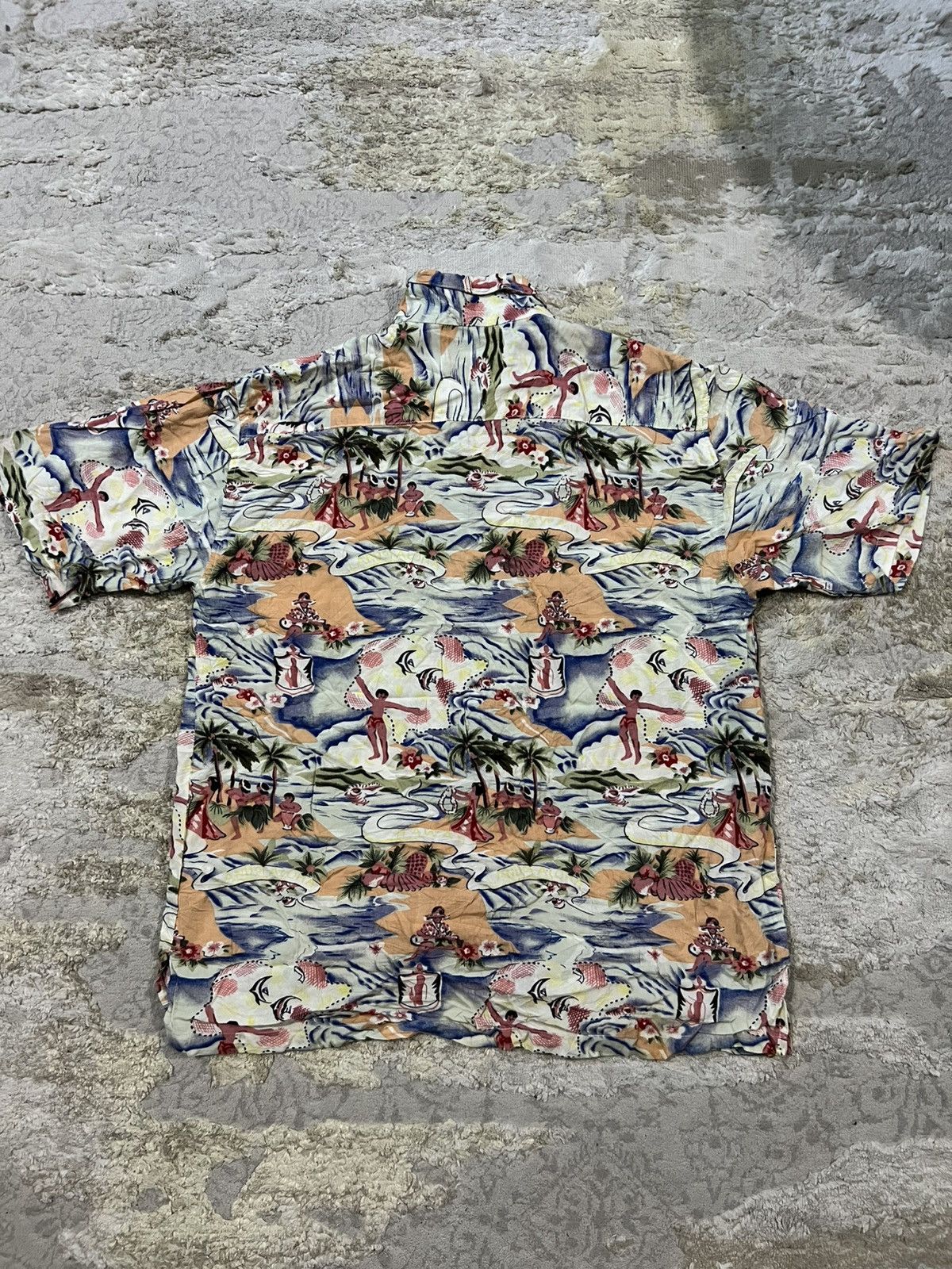 Sun Surf Vintage 1950s Kona Bay Land of Aloha Rayon Hawaiian Shirt Size US M / EU 48-50 / 2 - 6 Thumbnail