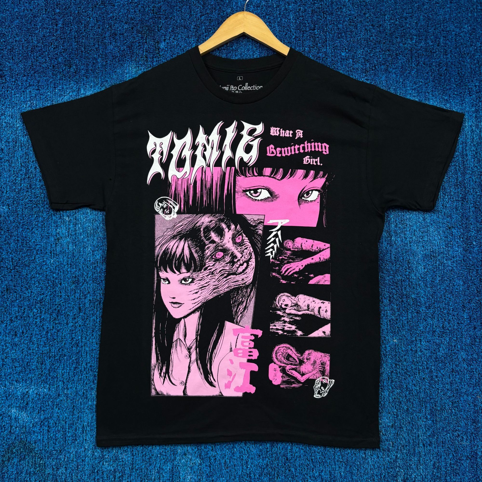Ripple Junction Tomie What a Bewitching Girl Junji Ito Horror Manga Tee L Size US L / EU 52-54 / 3 - 1 Thumbnail
