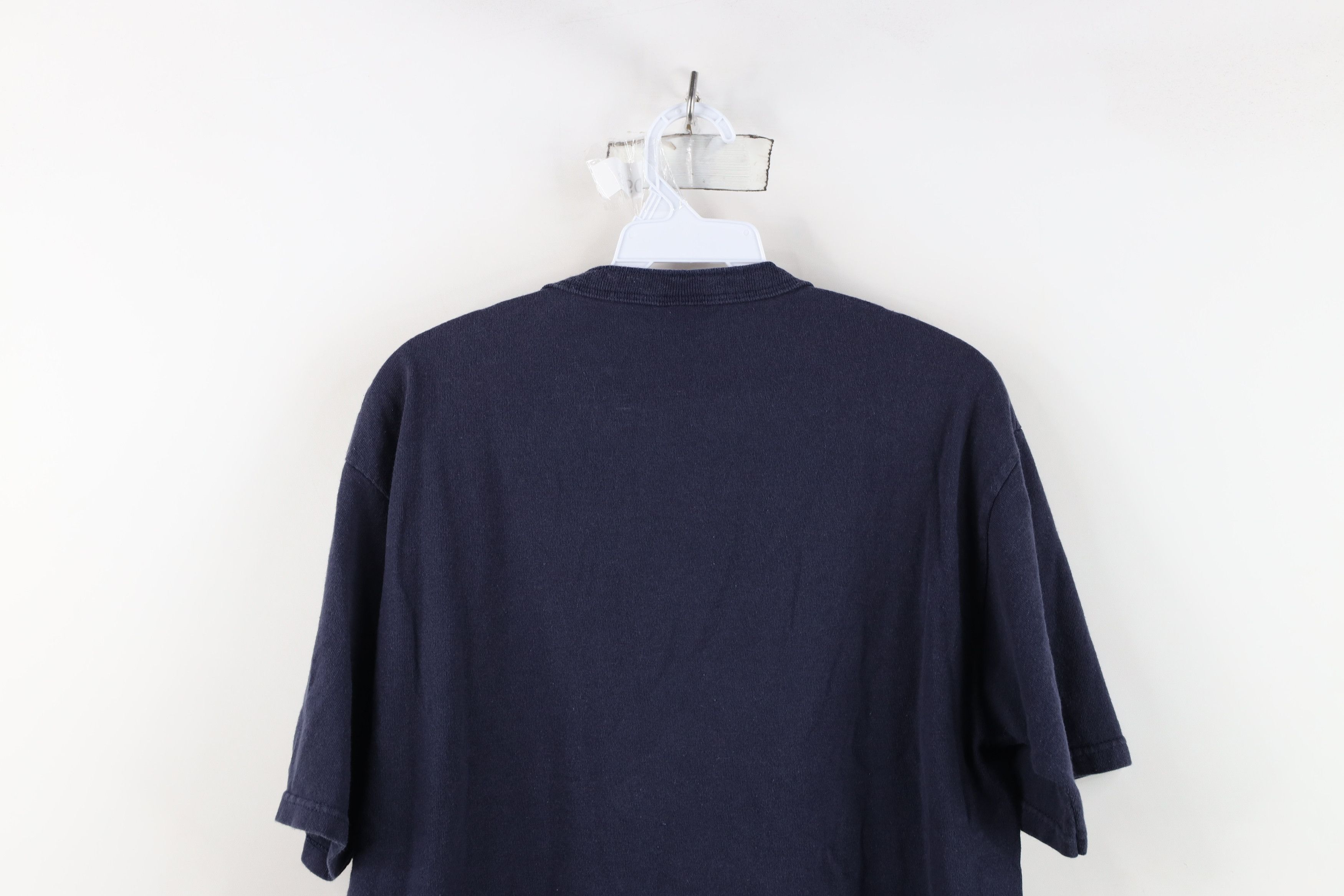 Vintage Vintage 90s Streetwear Blank Heavyweight Henley T-Shirt Blue Size US M / EU 48-50 / 2 - 12 Thumbnail