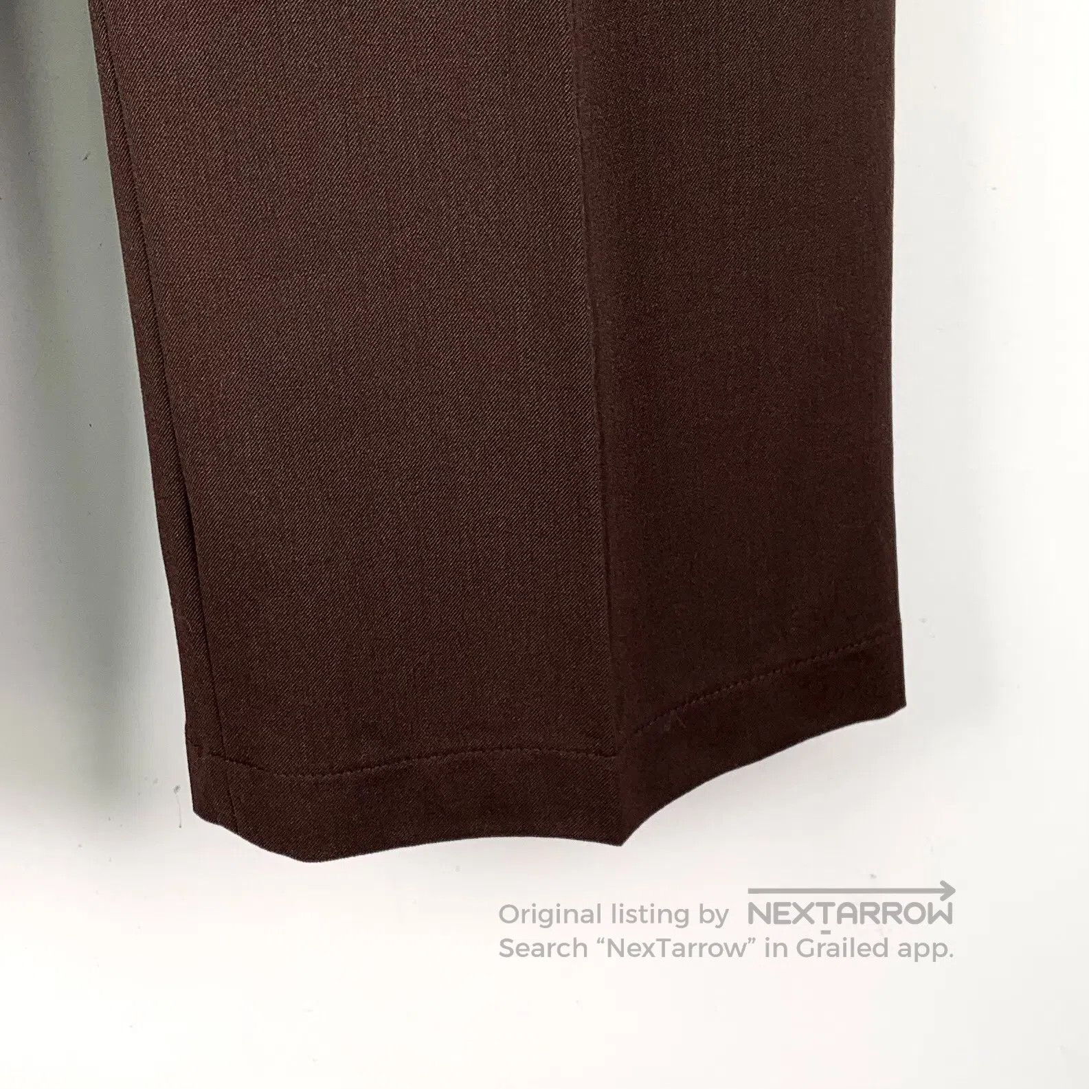 Max Mara Max Mara Dark Caramel Color Leisure Suit Trousers| Size 37" - 4 Thumbnail