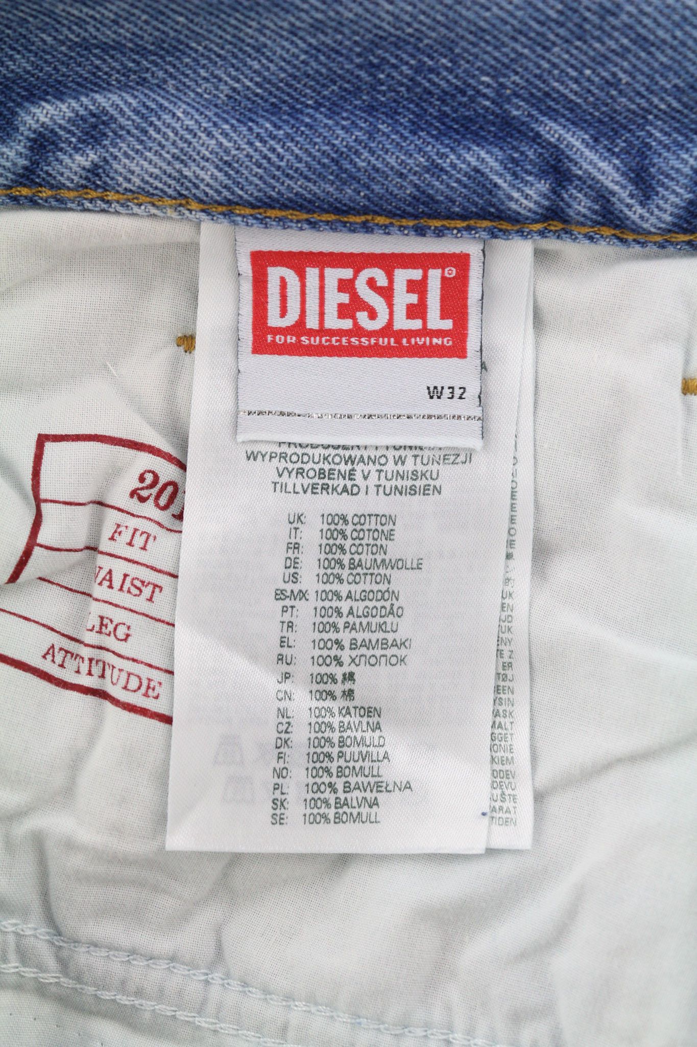 Diesel 2010 9C16S W32/L32 Loose Fit Straight Button Jeans 40151 Size US 32 / EU 48 - 9 Thumbnail