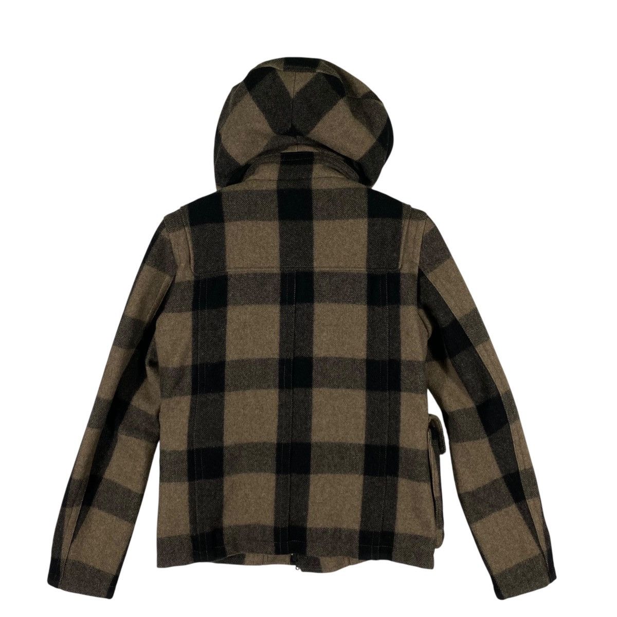 Japanese Brand × Vintage Vintage Halb Faux Fur Hoodie Wool Jacket Button M Size Size US M / EU 48-50 / 2 - 9 Thumbnail