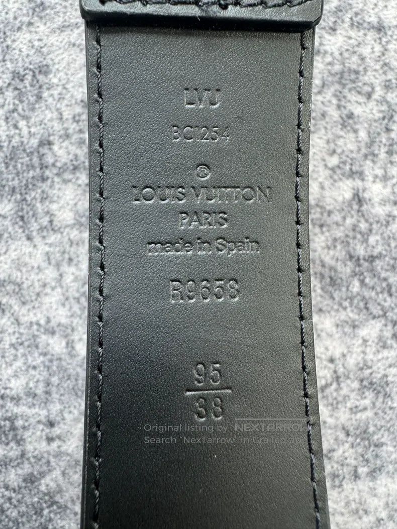 Louis Vuitton Louis Vuitton Black metal logo belt Size ONE SIZE - 3 Thumbnail