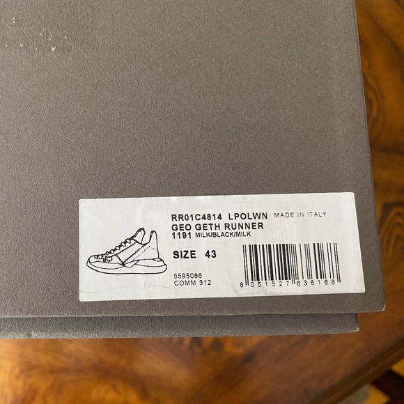 Rick Owens Geth Runners Sneakers Size 10 / 43 Size US 10 / EU 43 - 3 Thumbnail