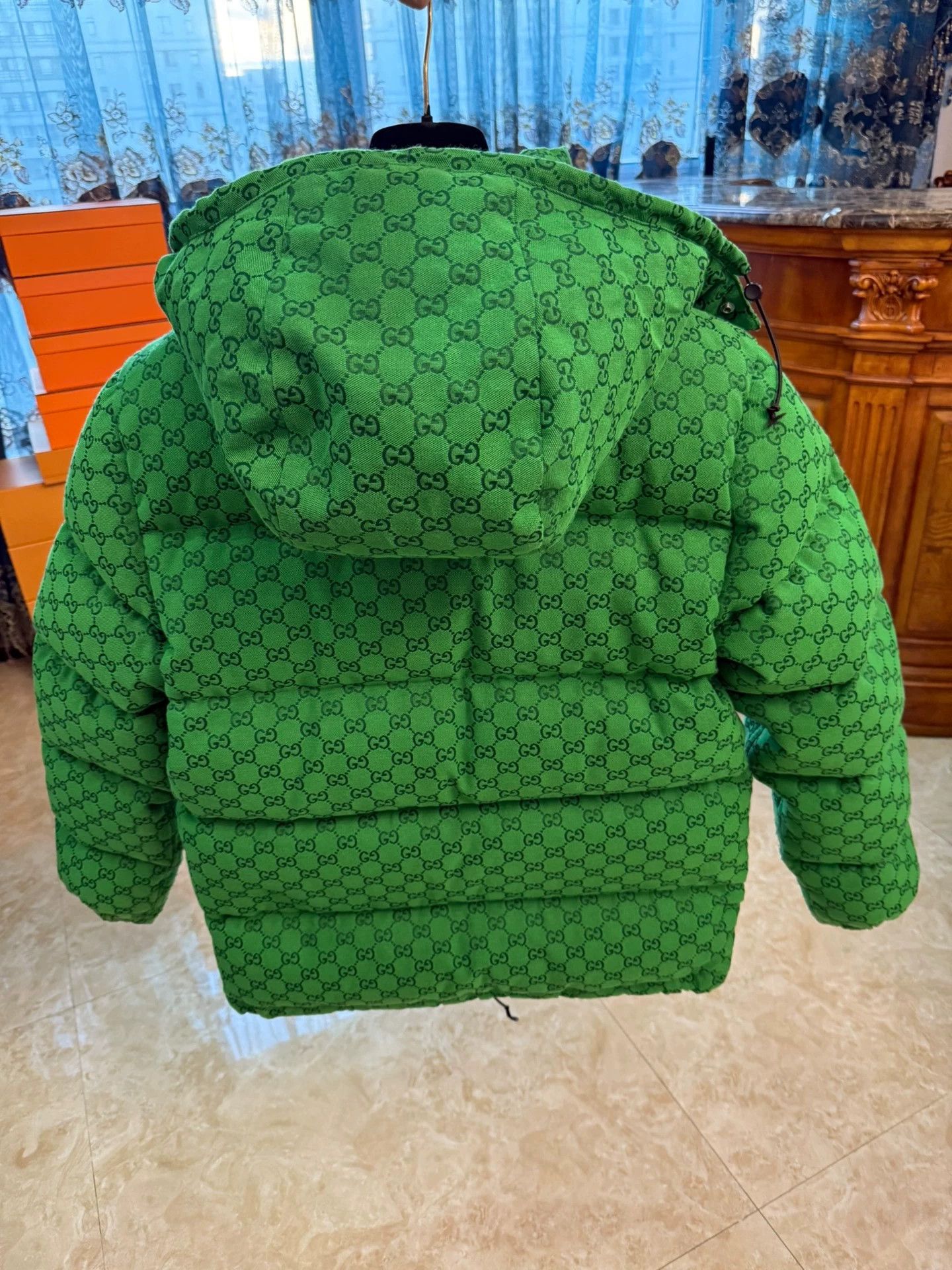 Gucci Gucci All Over Logo Collab Down Jacket Green Limited XS Size US XS / EU 42 / 0 - 2 Thumbnail
