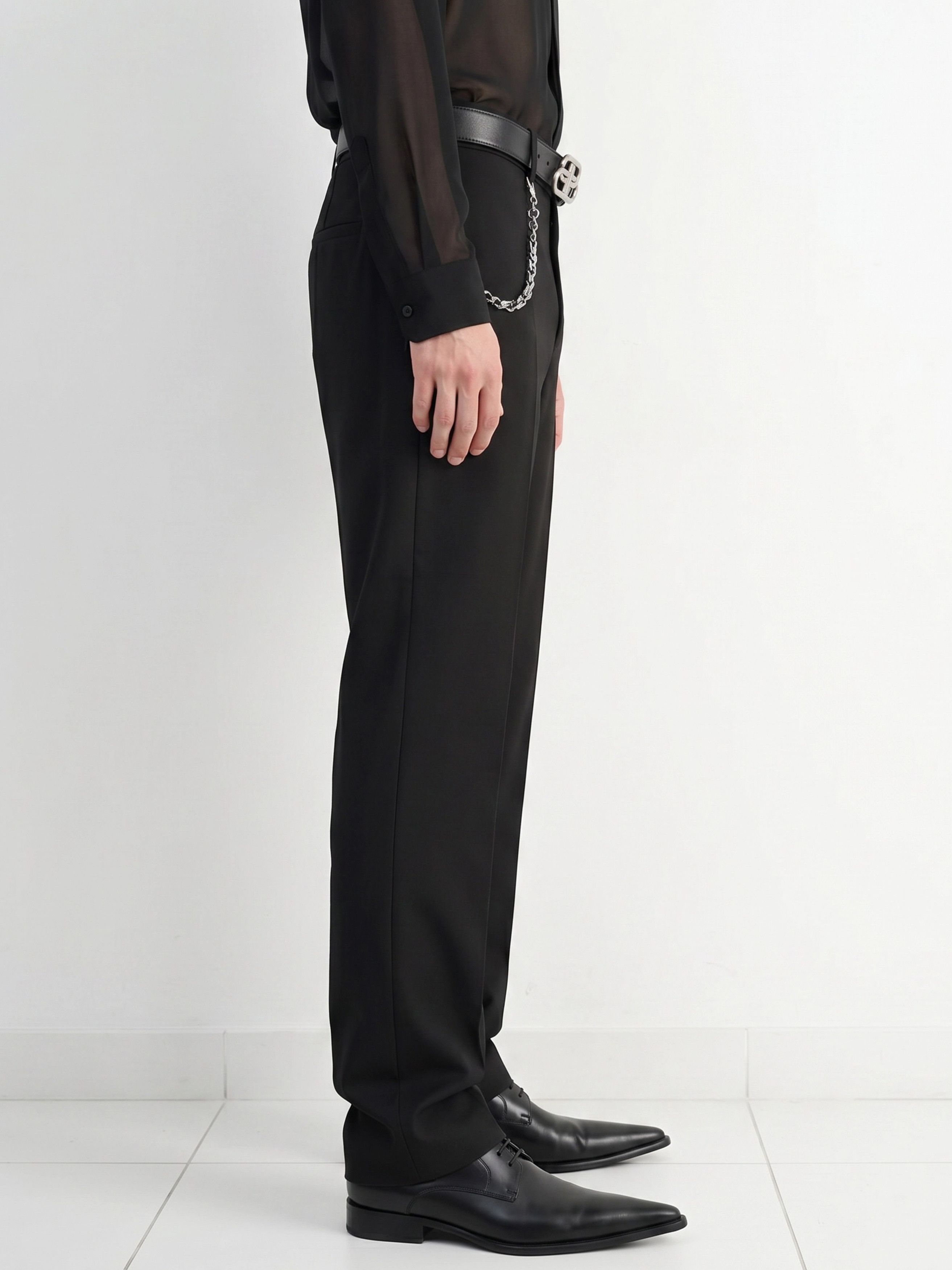 Givenchy Debut 4G Chain Detail Tailored Trousers Size US 34 / EU 50 - 7 Thumbnail