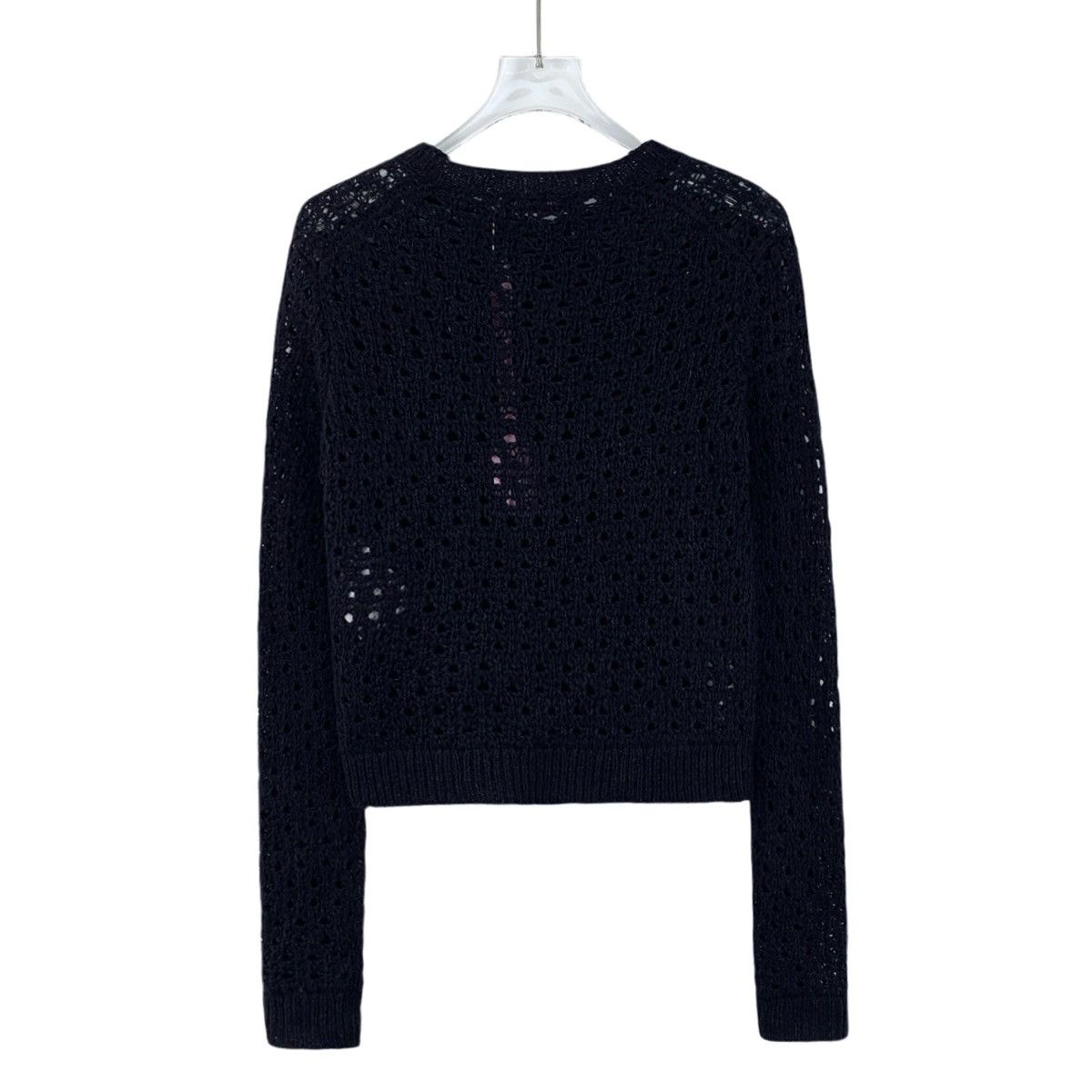 Dior Christian Dior Hollow Out Long Sleeve Knitted Cardigan K26WX Size XXS / US 00 / IT 34 - 2 Thumbnail