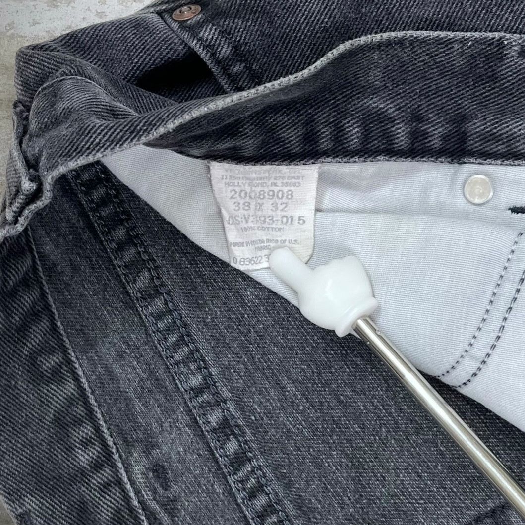 Lee Vintage 90s Lee MR Jeans 38x32 Relaxed Fit Smoke Black Wash Size US 38 / EU 54 - 4 Thumbnail