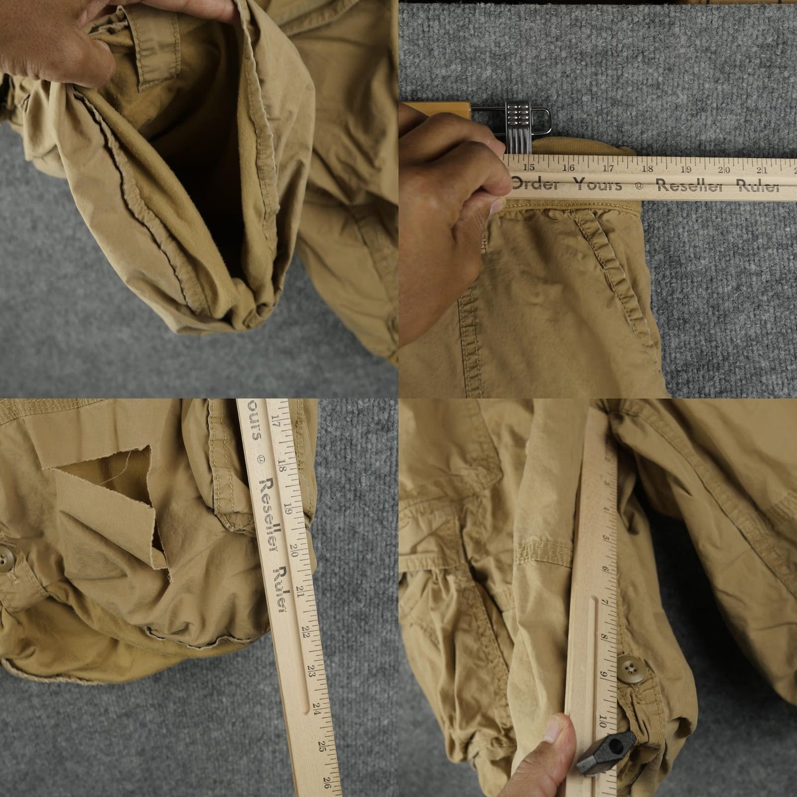 Ralph Lauren Ralph Lauren Mens Beige Cargo Shorts 36 Denim Supply Paratrooper Baggy Flaw Size US 36 / EU 52 - 9 Thumbnail