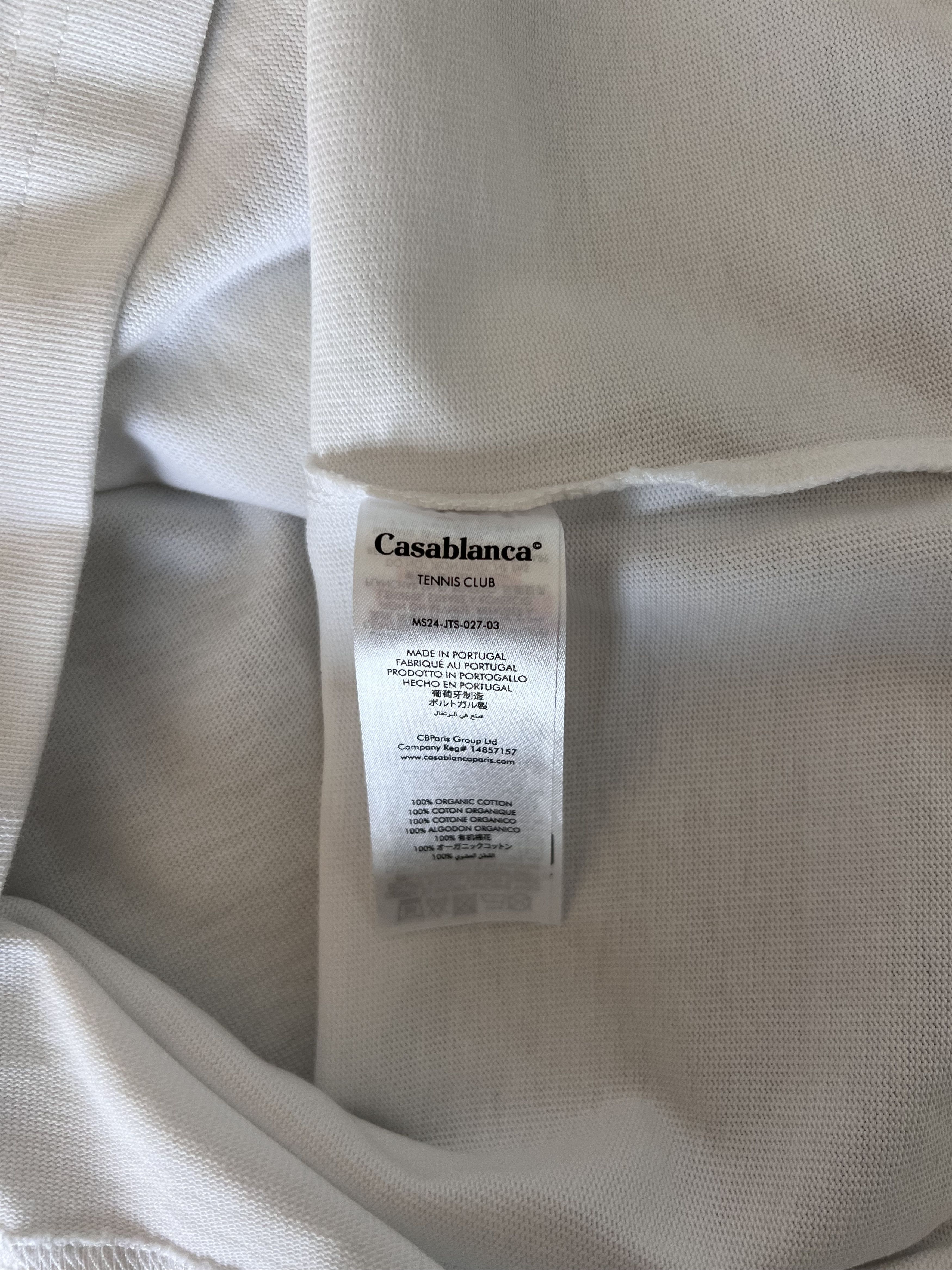 Casablanca Casablanca Casa Racing 3D Printed Oversized Tee in White Size US XL / EU 56 / 4 - 6 Thumbnail