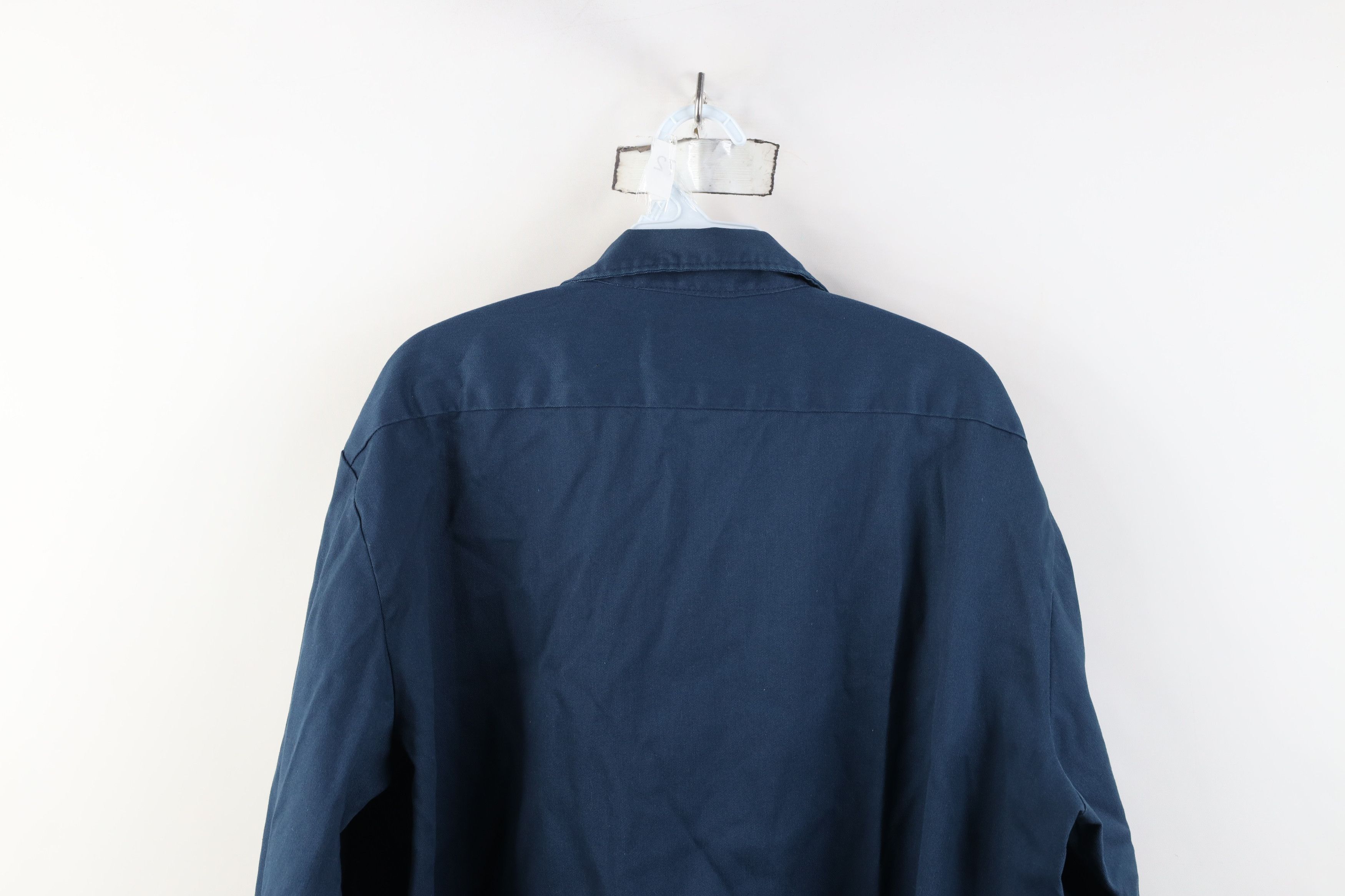 Dickies Vintage 90s Dickies Workwear Button Shirt Blue USA Size US M / EU 48-50 / 2 - 11 Thumbnail