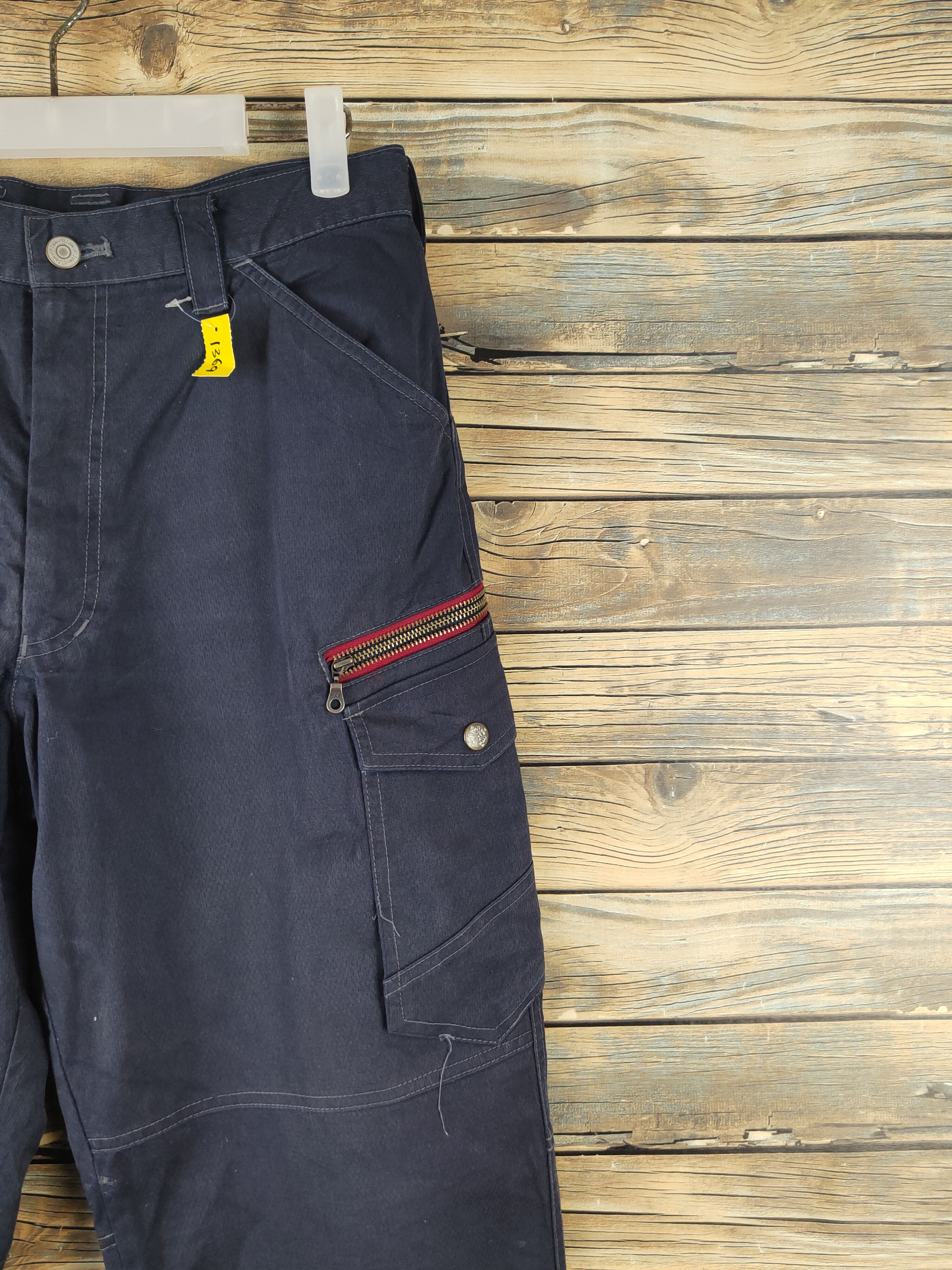 Japanese Brand DL Jawin Navy Multipocket Tactical Cargo Pants #1369 Size US 31 - 5 Thumbnail