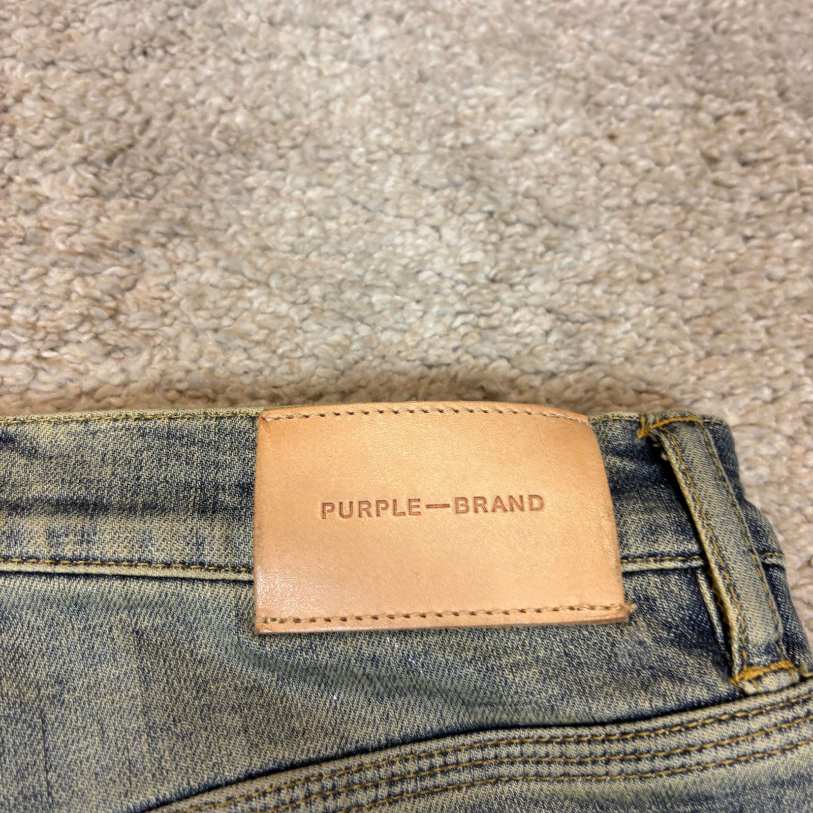 Purple Purple Brand P001 Low Rise Skinny Denim Jeans Men's 29x33 Size US 29 - 4 Thumbnail