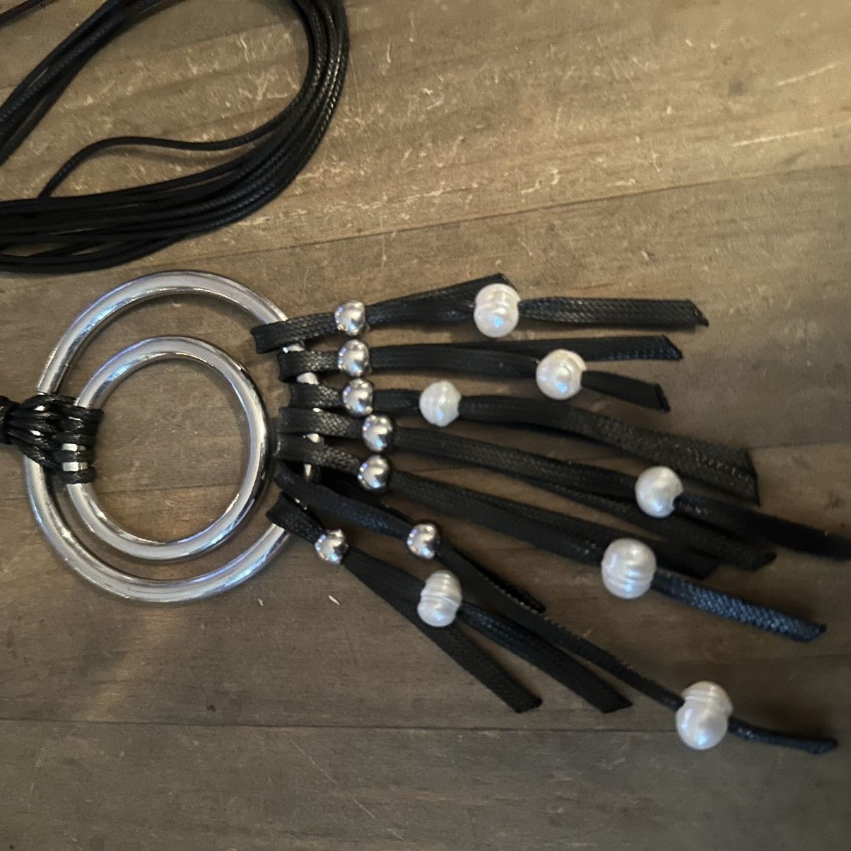 Other Long leather cord tassel pendant necklace Size ONE SIZE - 3 Thumbnail