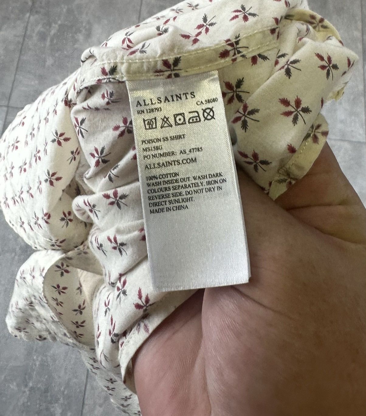 Allsaints Allsaints Shirts Button Up Flower Print Size US XL / EU 56 / 4 - 9 Thumbnail