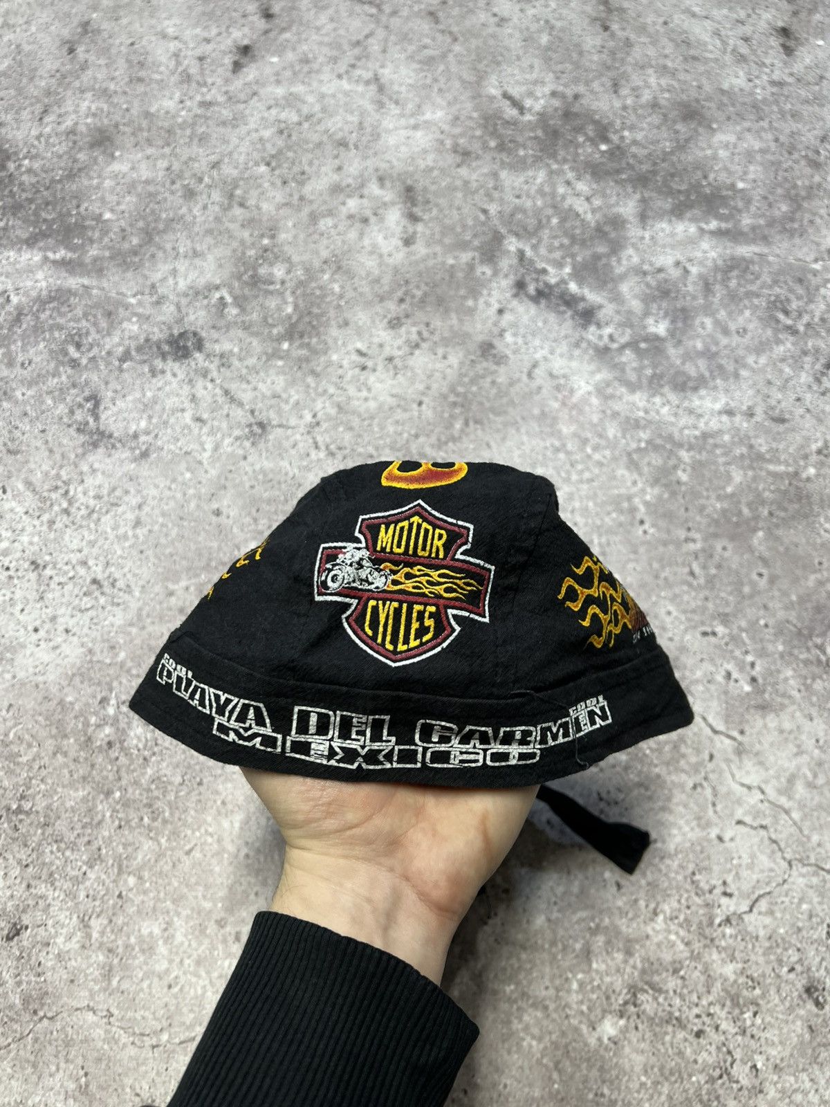 Harley Davidson Harley-Davidson Mexico X3 Biker Headwrap Bandana Cap Faded Size ONE SIZE - 10 Thumbnail