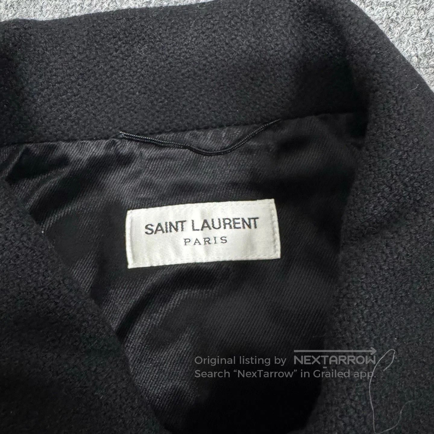 Saint Laurent Paris Saint Laurent Zebra Stripe Wool Baseball Jacket. Size US S / EU 44-46 / 1 - 5 Thumbnail