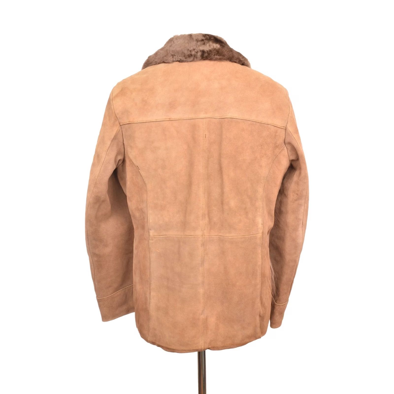 C&A C&A Vintage Leather Jacket Short Coat Men Size 56 Brown, Pea Coat, Size 56, Leather, Regular, Men, Jacket, Vintage, 56, Brown Size US 40 / EU 56 - 5 Thumbnail