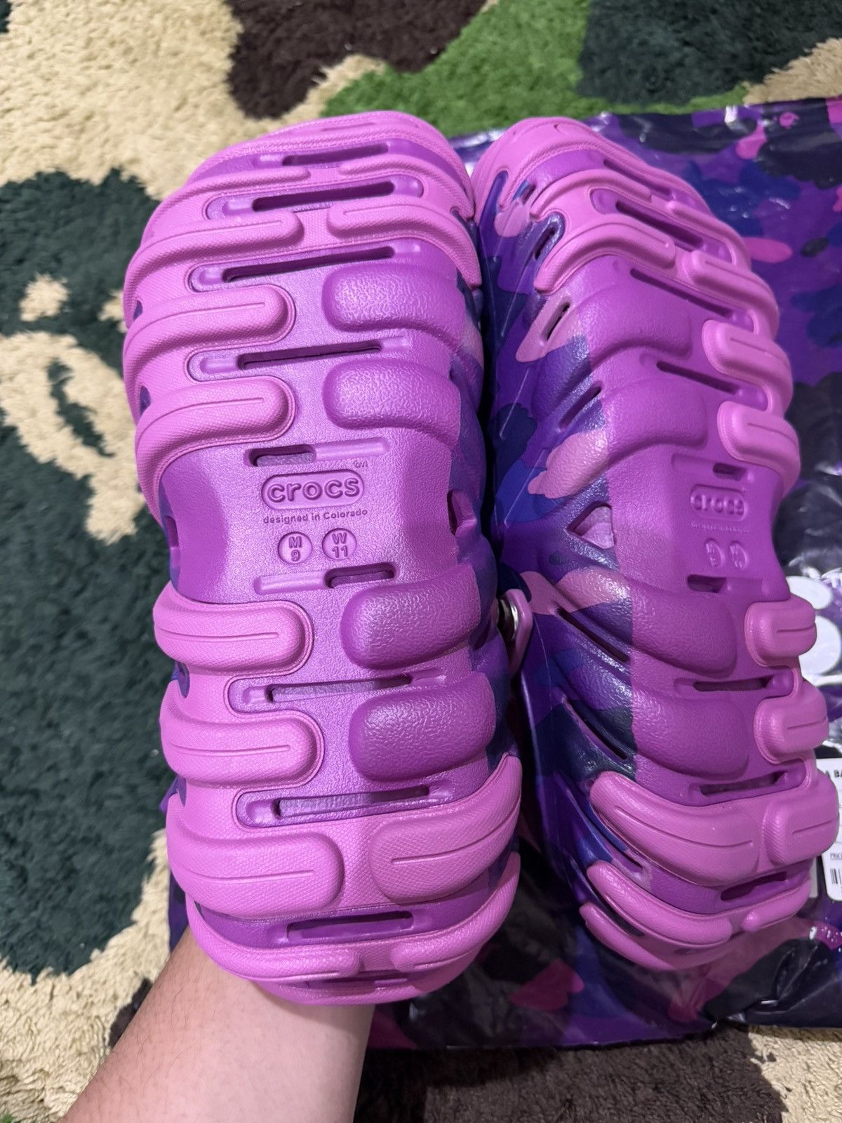 Bape × Crocs Bape x Crocs Uk7 fit Uk8 Size US 7 / EU 40 - 4 Thumbnail