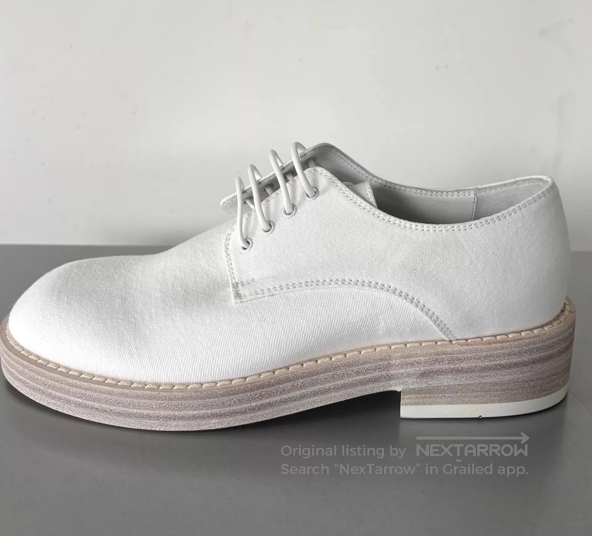 Ann Demeulemeester White Lace-Up Formal Shoes Size 6.5. Size US 6.5 / EU 39-40 - 3 Thumbnail