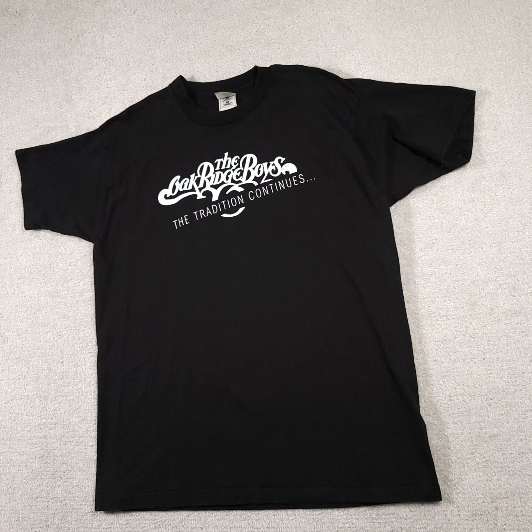 Fruit Of The Loom Vintage Oak Ridge Boys Shirt Mens Xl Black Graphic T Made in USA Size US XL / EU 56 / 4 - 2 Thumbnail