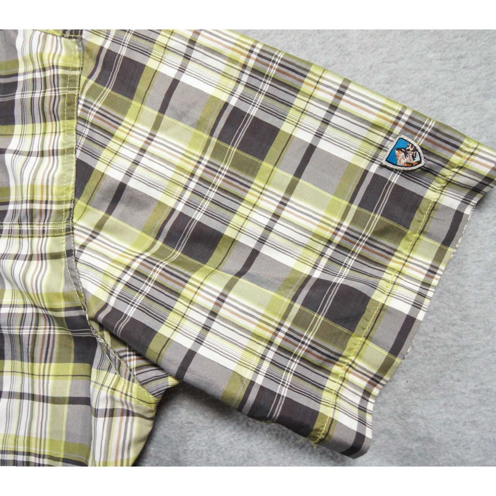 Vintage Kuhl Shirt Mens XL Button Down Short Sleeve Lightweight Plaid Outdoors Ionik Size US XL / EU 56 / 4 - 3 Thumbnail