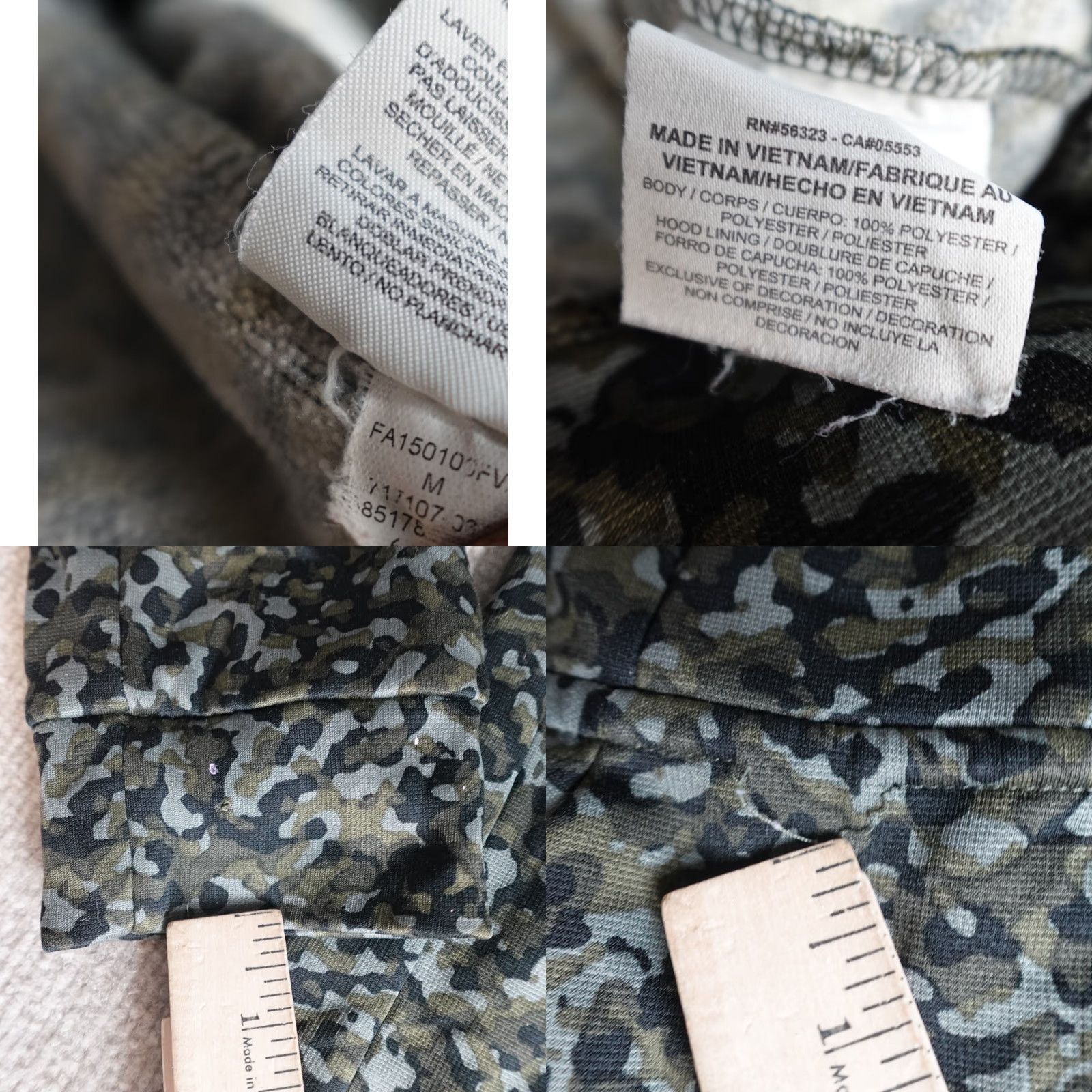Nike Nike Mens Hoodie Medium Green Camo Camouflage 717107 Size US M / EU 48-50 / 2 - 9 Thumbnail