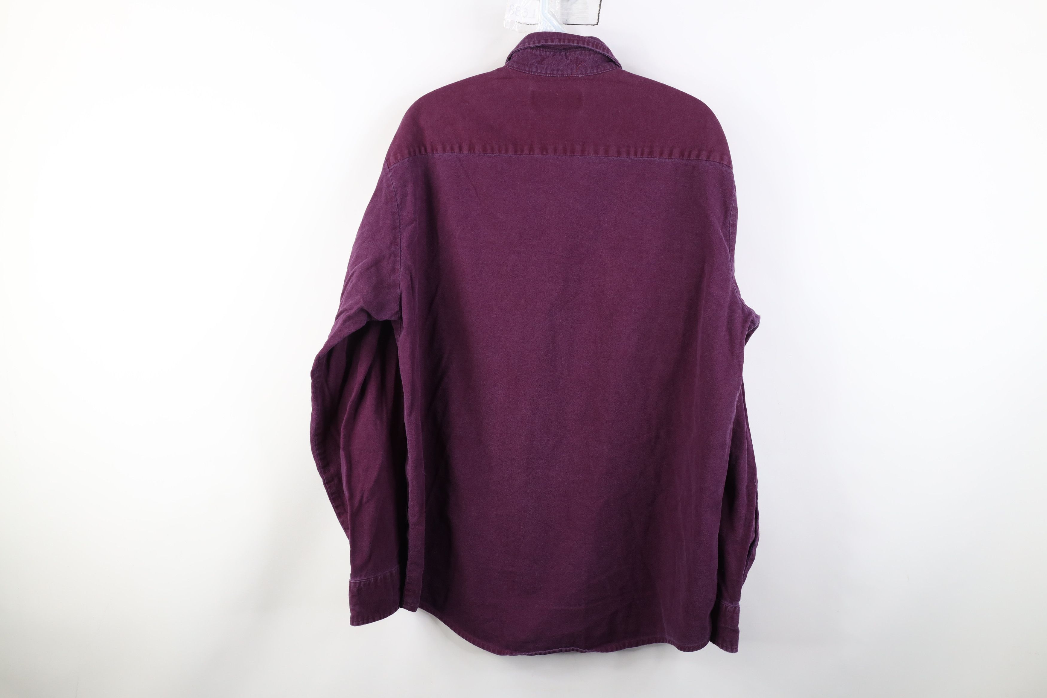 Vintage Vintage 90s Streetwear Chamois Collared Button Down Shirt Size US L / EU 52-54 / 3 - 12 Thumbnail