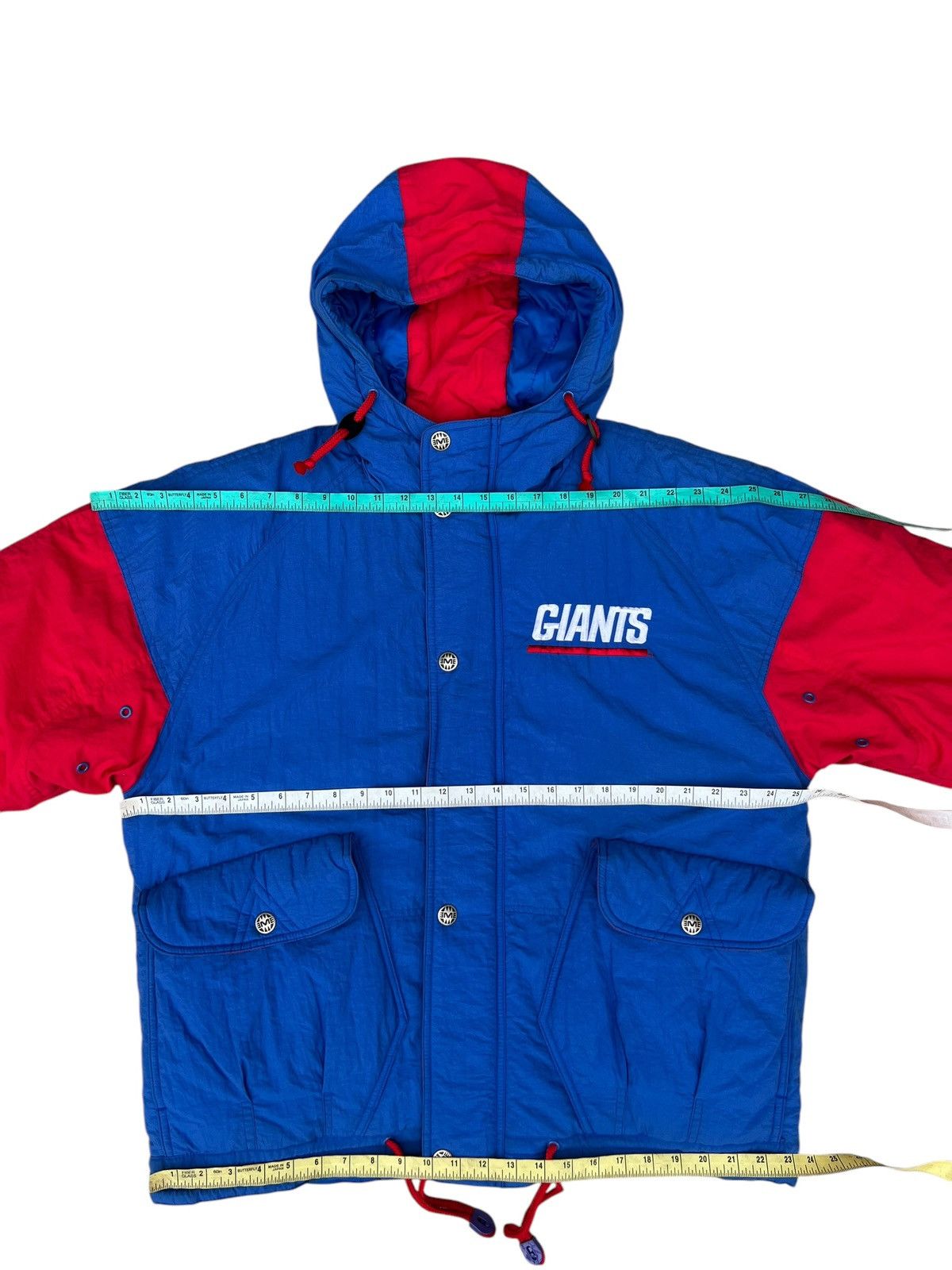 Mirage Vintage 90s NFL NY Giants Big Logo Puffer Jacket Hoodie Size US M / EU 48-50 / 2 - 9 Thumbnail