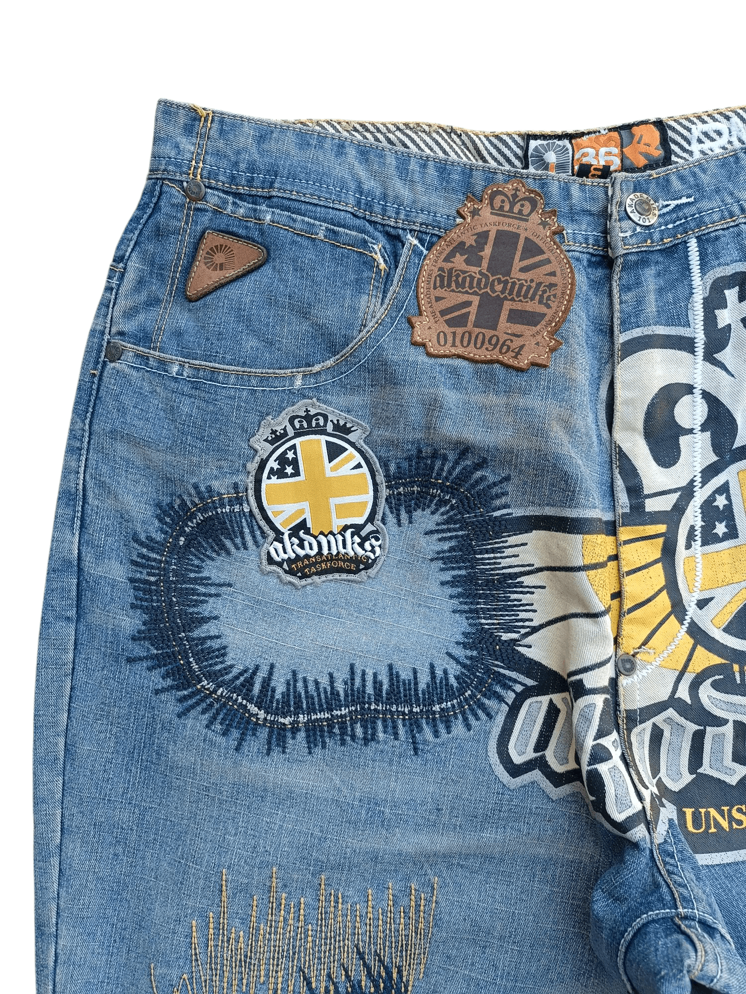 Akademiks Vintage Akademiks Loose Baggy Straight Leg Big Logo Jeans Size US 32 / EU 48 - 9 Thumbnail
