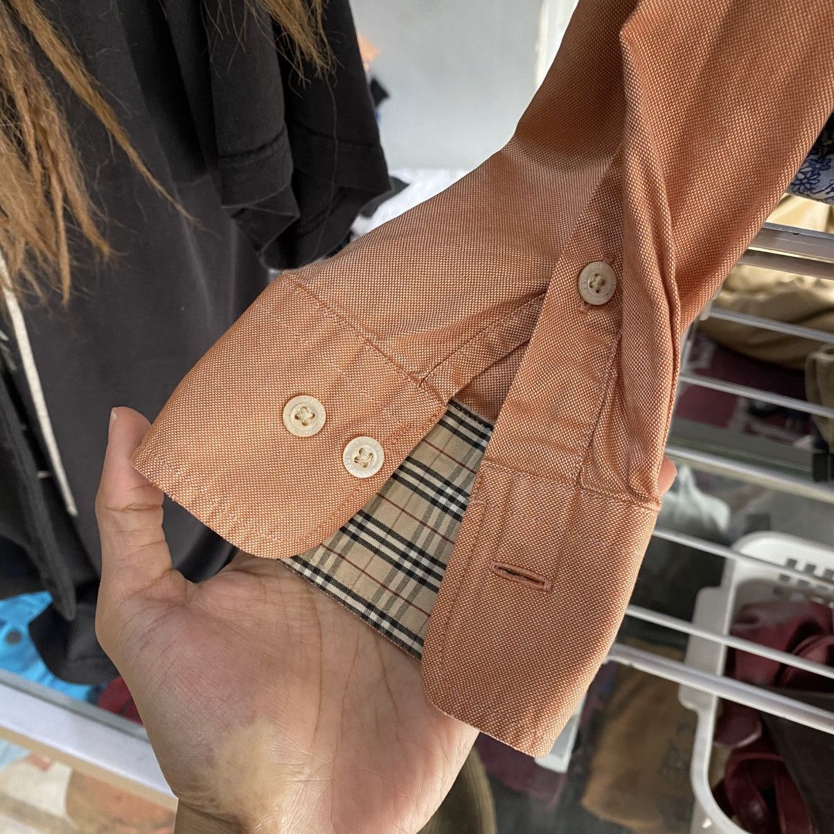 Burberry × Vintage BURBERRY LONDON Pocket Shirt Fashion Casual Style Size US XL / EU 56 / 4 - 6 Thumbnail