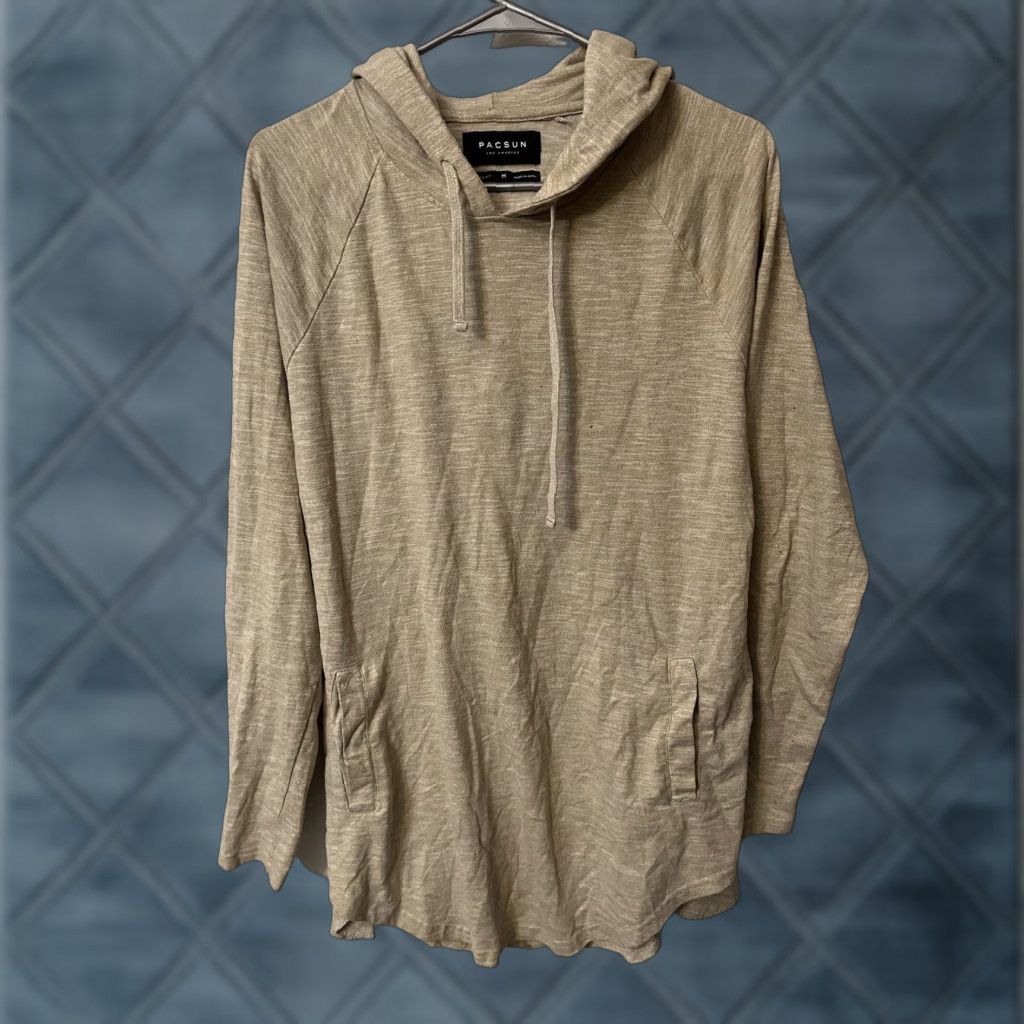 Pacsun Pacsun beige hoodie women's M Medium Regular Pullover Hooded Sweatshirt with Pockets Size M / US 6-8 / IT 42-44 - 1 Thumbnail