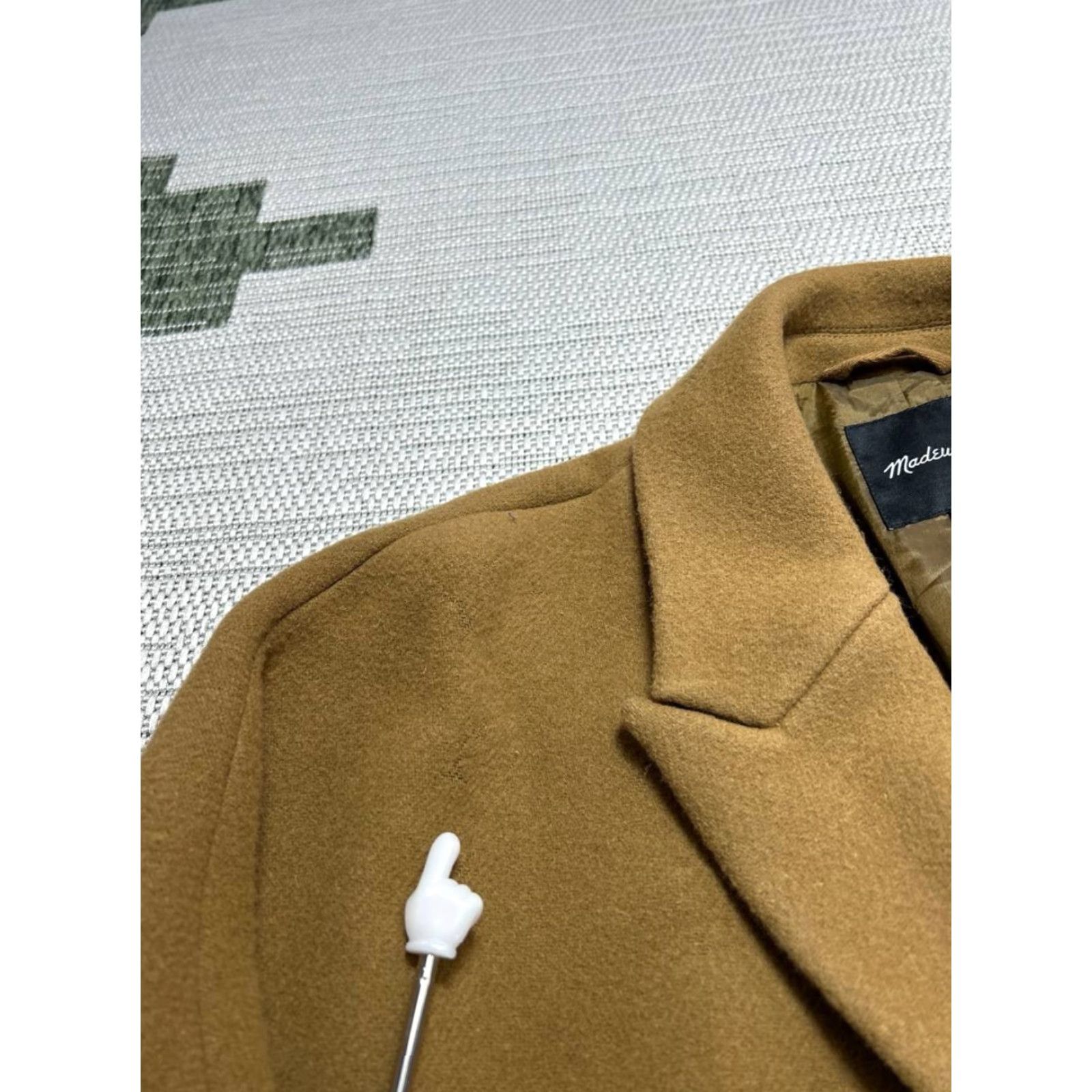 Madewell Madewell Overcoat Womens 12 Brown Wool Twill Jacket Coat Long Size XL / US 12-14 / IT 48-50 - 7 Thumbnail